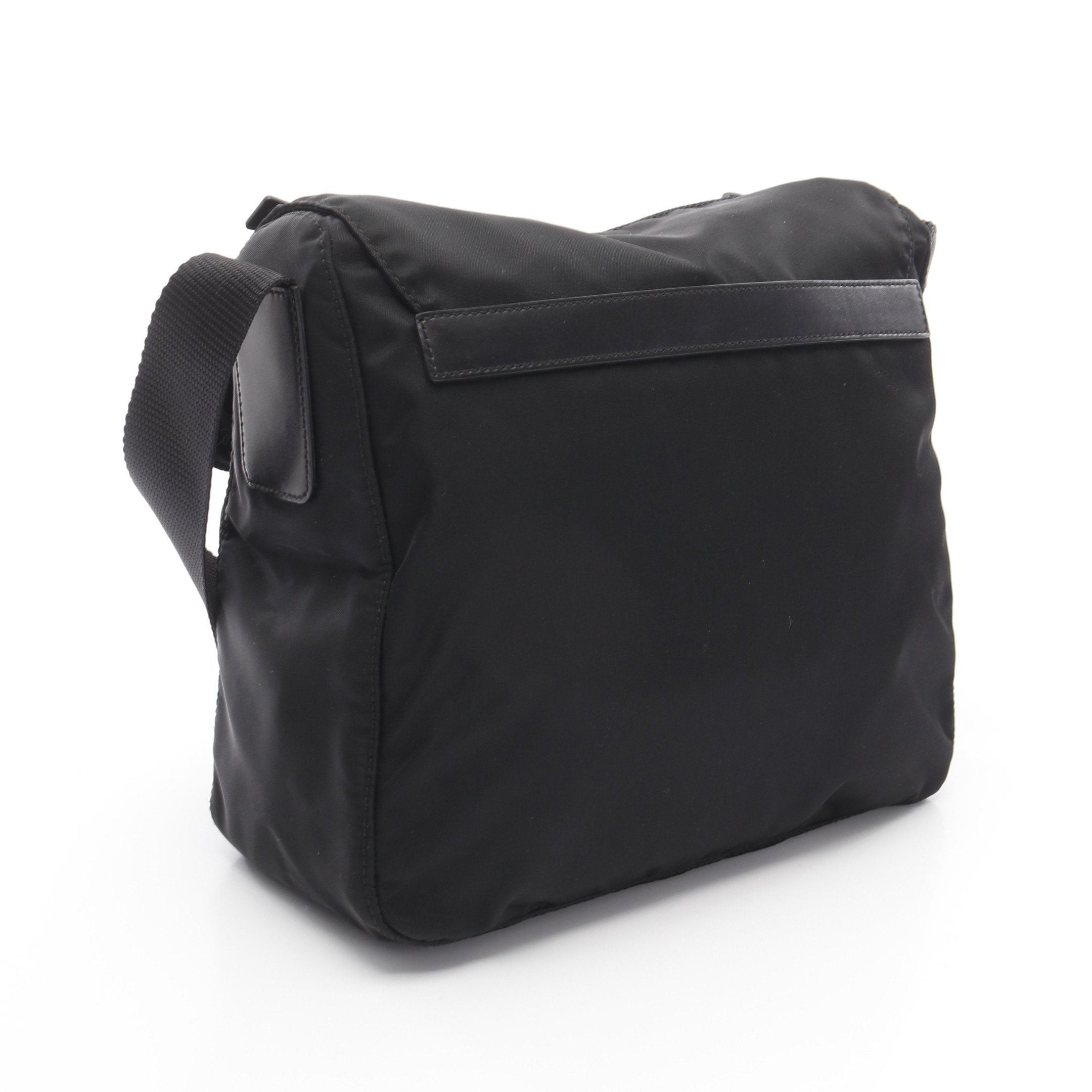 Prada Prada Vela Shoulder Bag Nylon Leather Black Size ONE SIZE - 2 Thumbnail