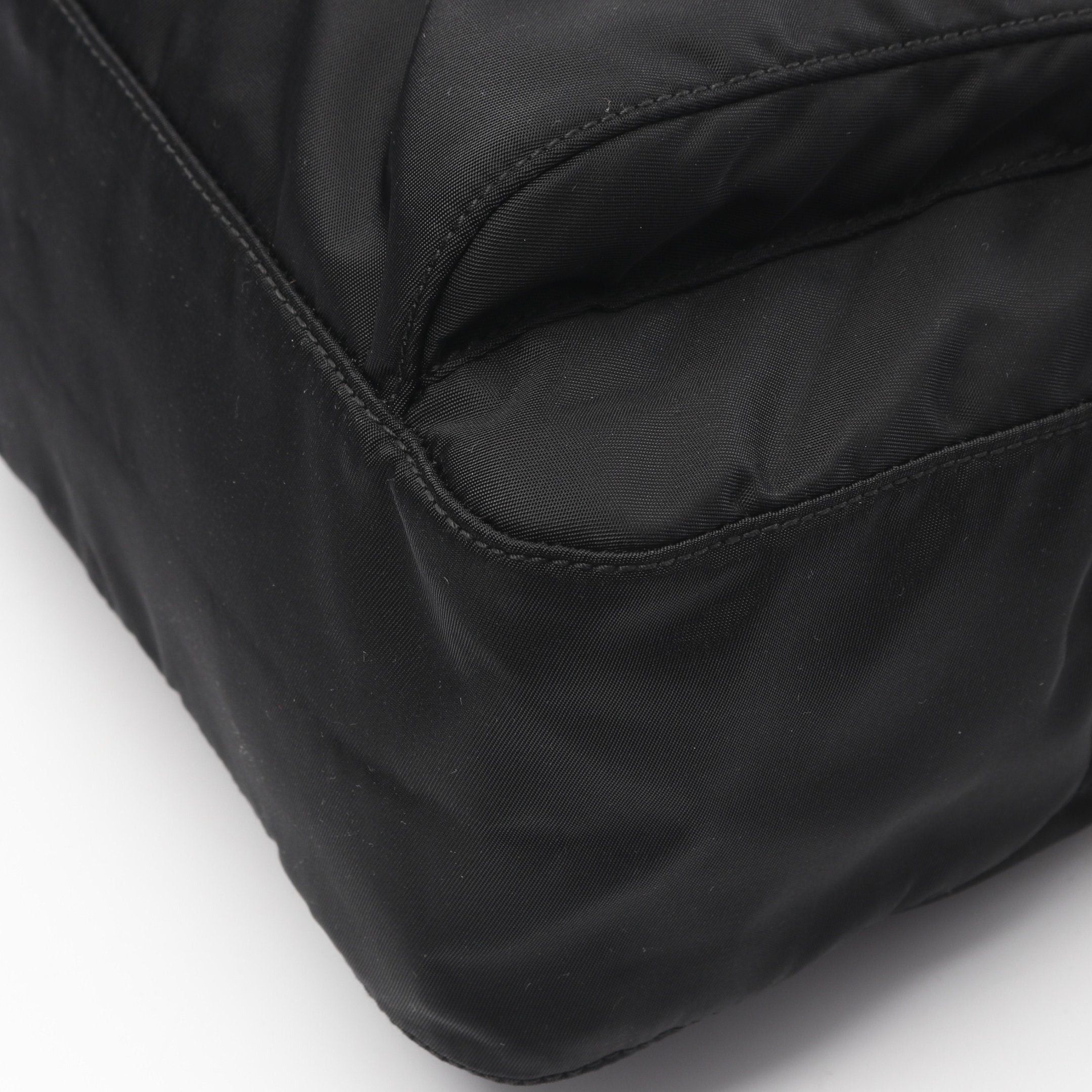 Prada Prada Vela Shoulder Bag Nylon Leather Black Size ONE SIZE - 7 Thumbnail