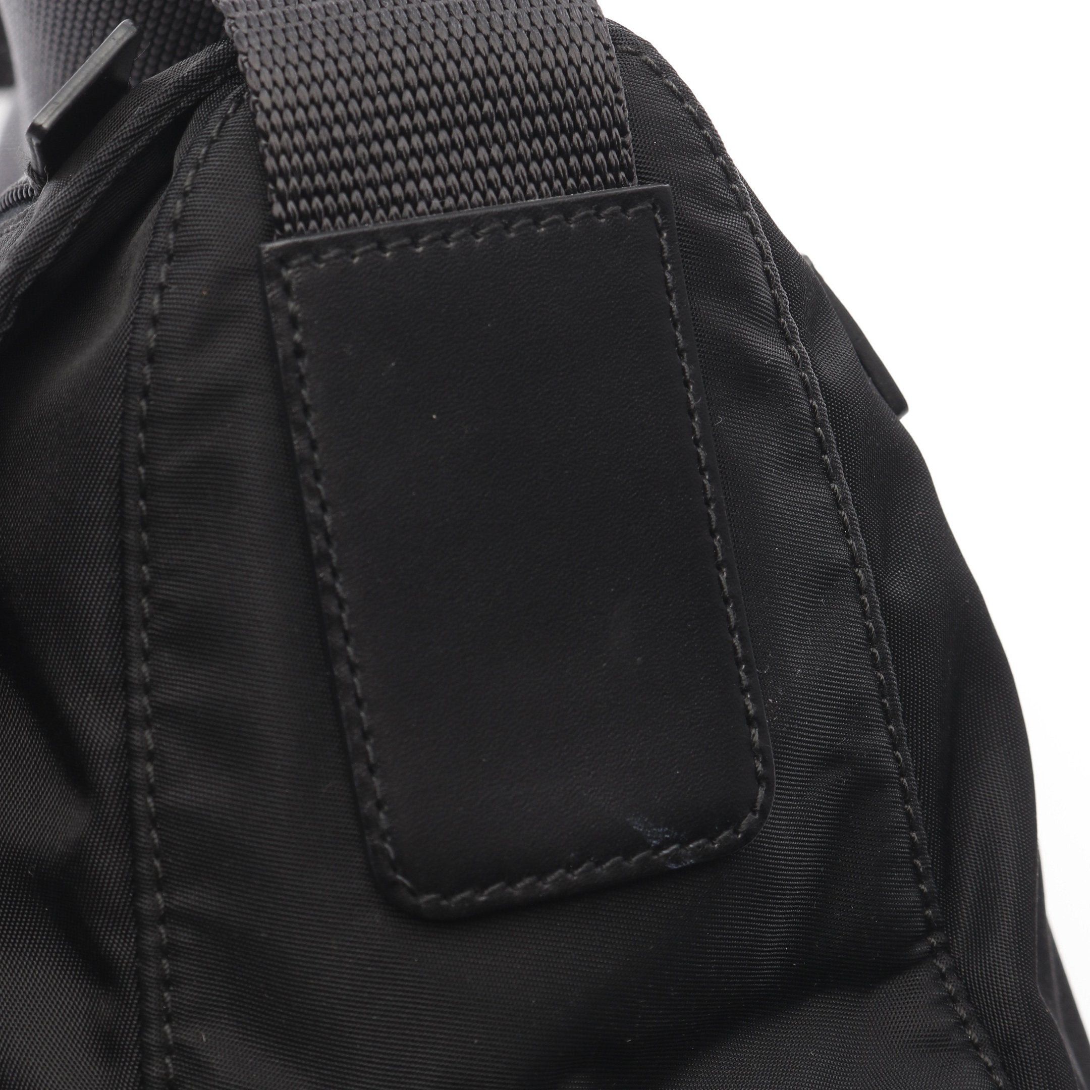 Prada Prada Vela Shoulder Bag Nylon Leather Black Size ONE SIZE - 6 Thumbnail