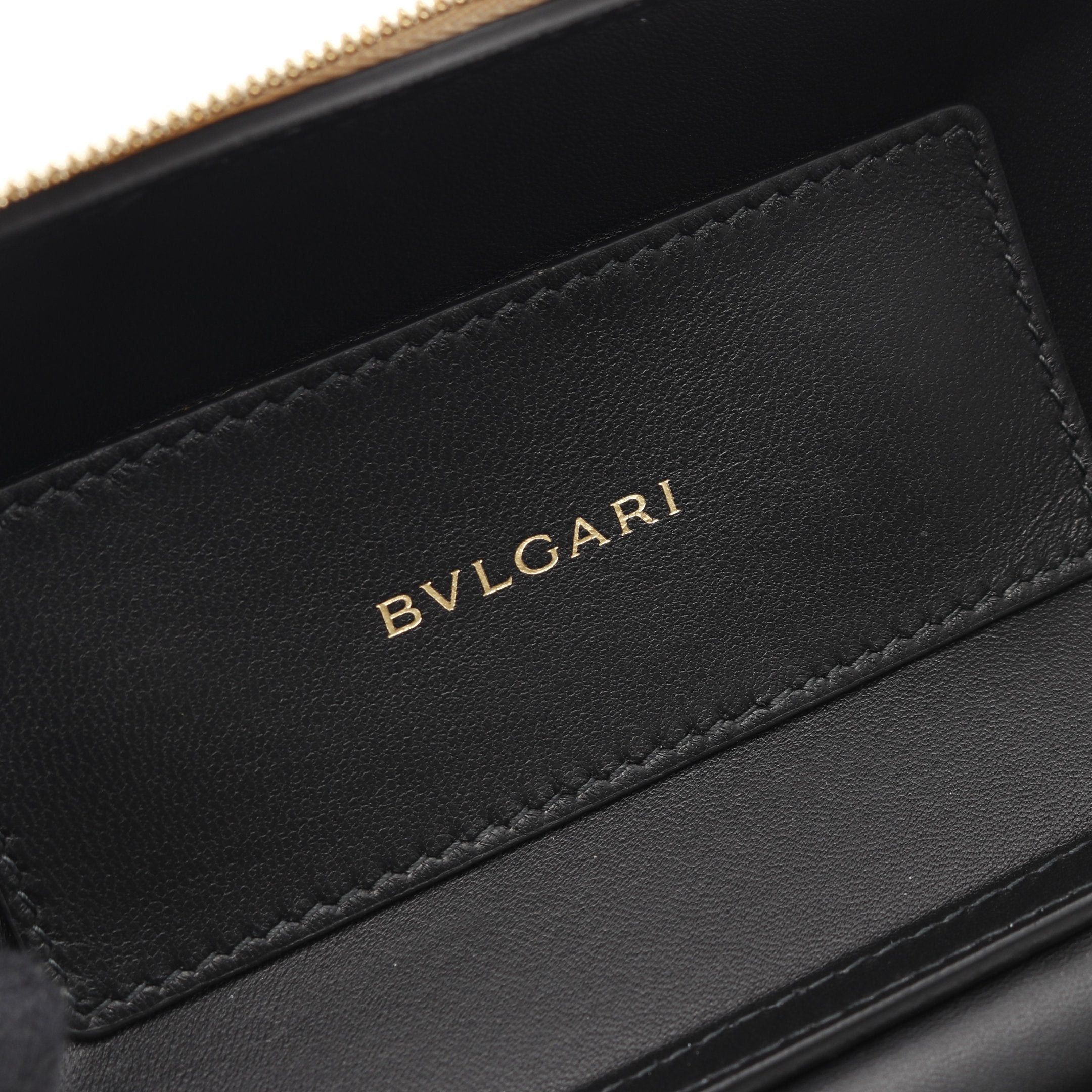 Bvlgari Bvlgari Serpenti Vanity Handbag Bag Leather Gold Python Embossed Size ONE SIZE - 4 Thumbnail