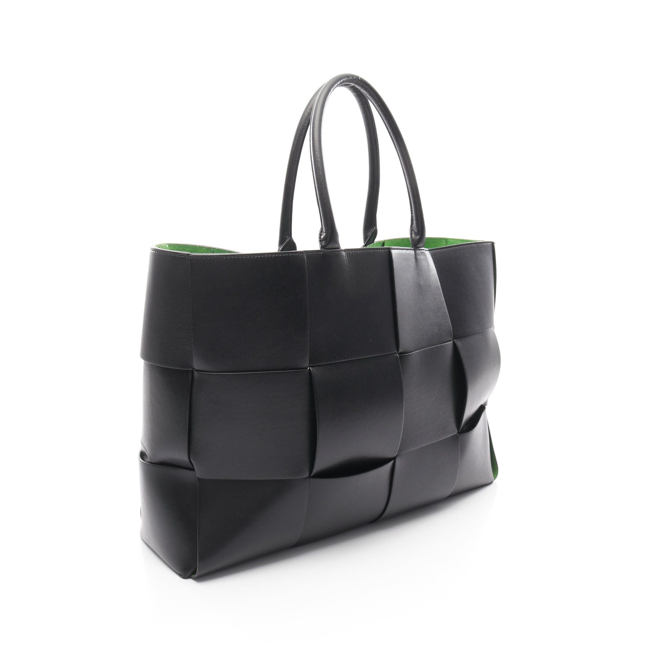 Bottega Veneta Bottega Veneta The Arco Tote Large Intrecciato Handbag Bag Leather Black Size ONE SIZE - 2 Thumbnail