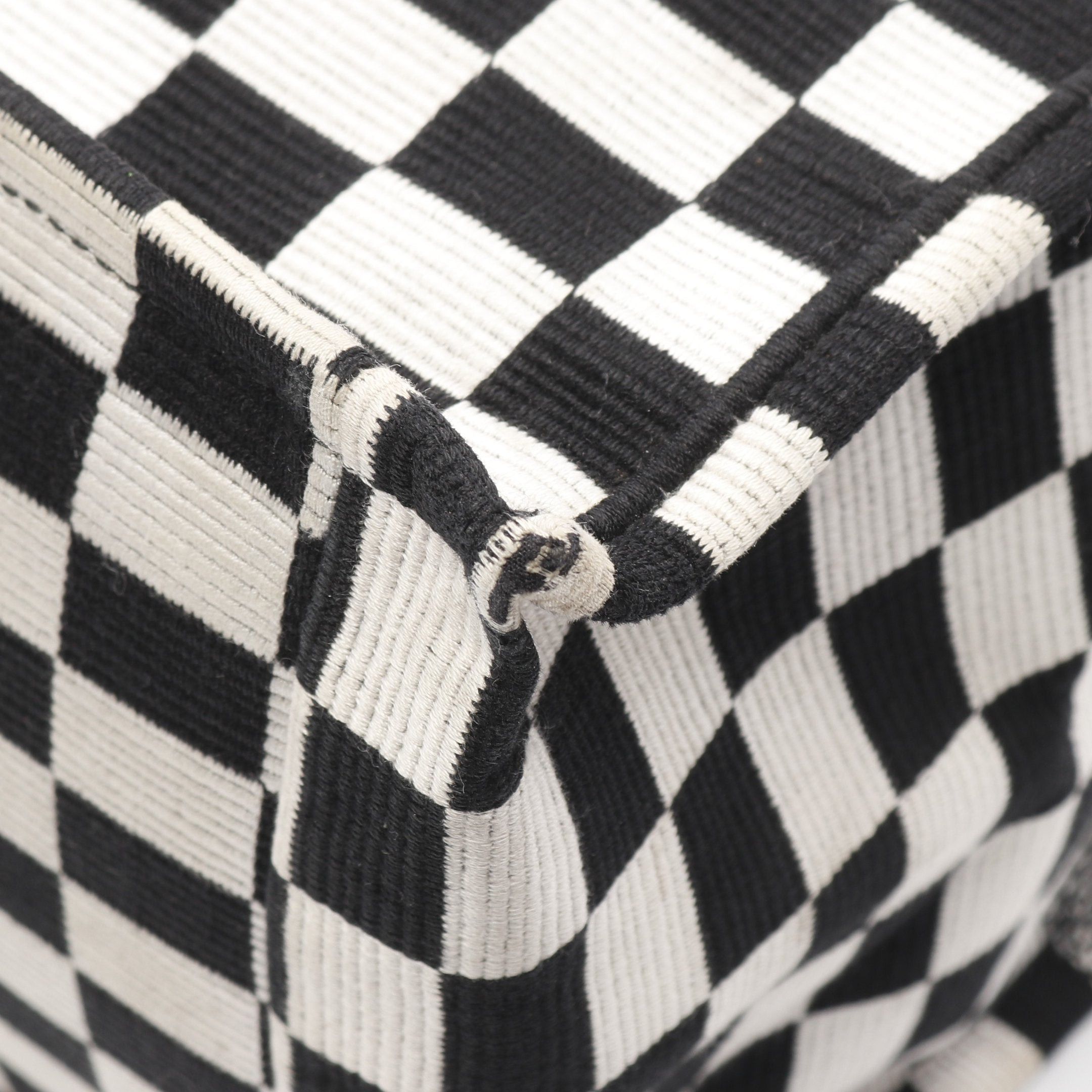 Dior Dior Book Tote Large Handbag Bag Canvas Black White Size ONE SIZE - 6 Thumbnail