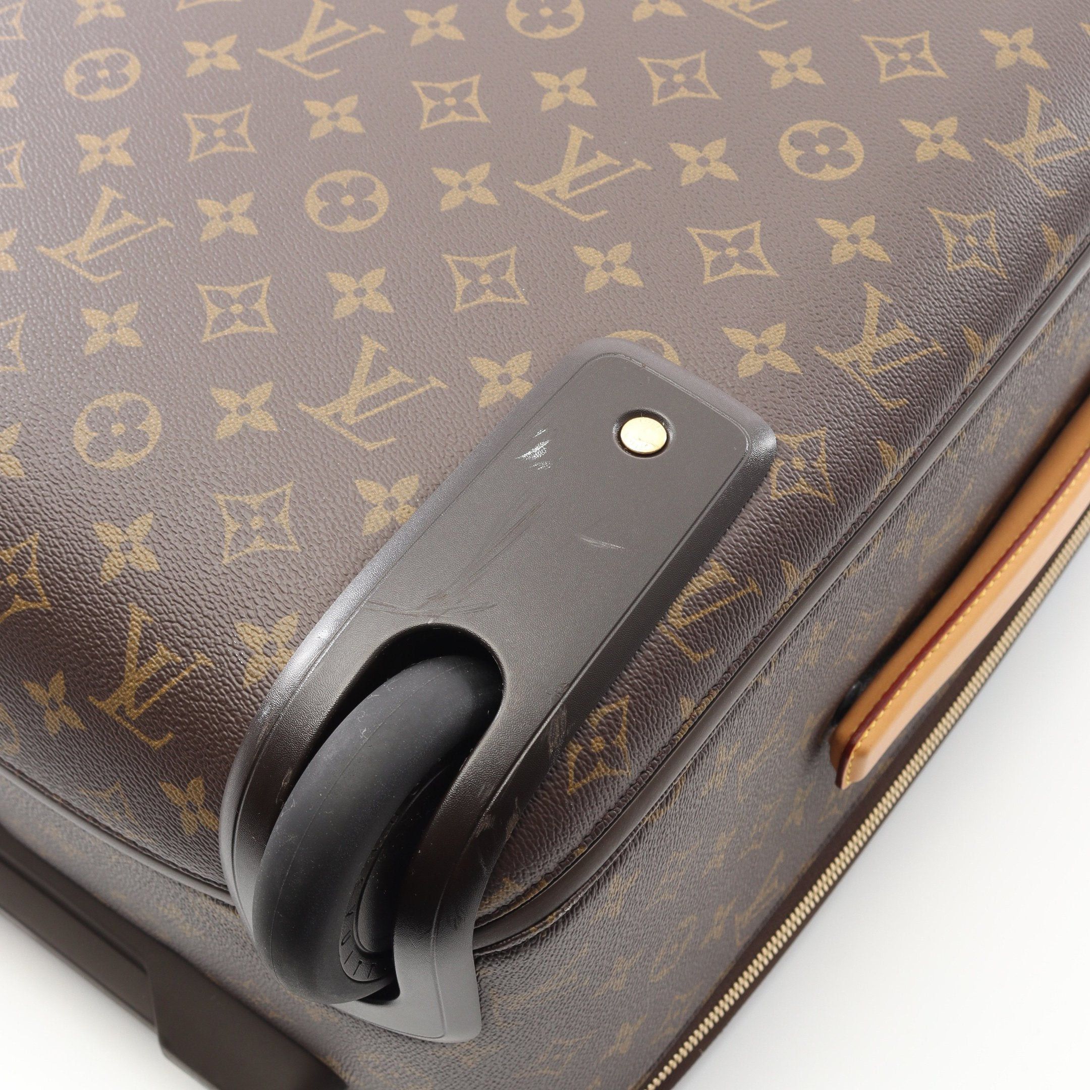 Louis Vuitton Louis Vuitton Pegas 50 Monogram Carry Case Suitcase Leather Brown Size ONE SIZE - 8 Thumbnail
