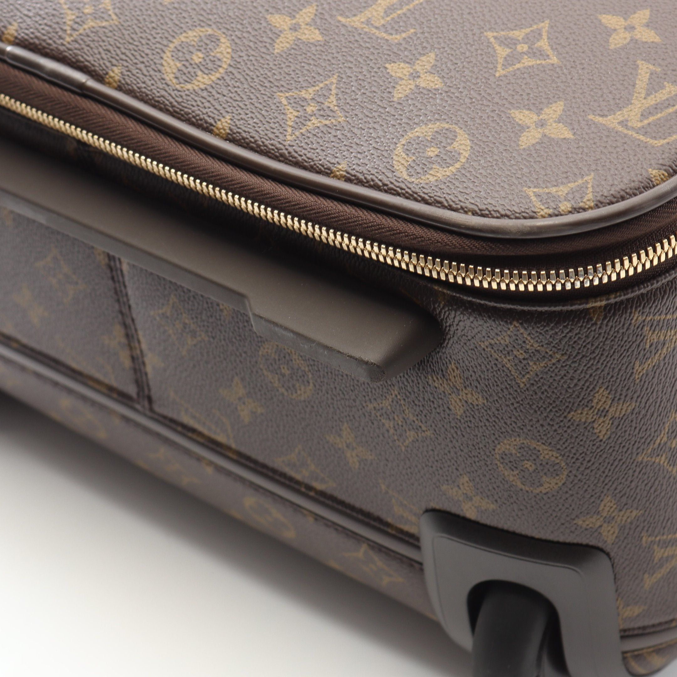 Louis Vuitton Louis Vuitton Pegas 50 Monogram Carry Case Suitcase Leather Brown Size ONE SIZE - 7 Thumbnail