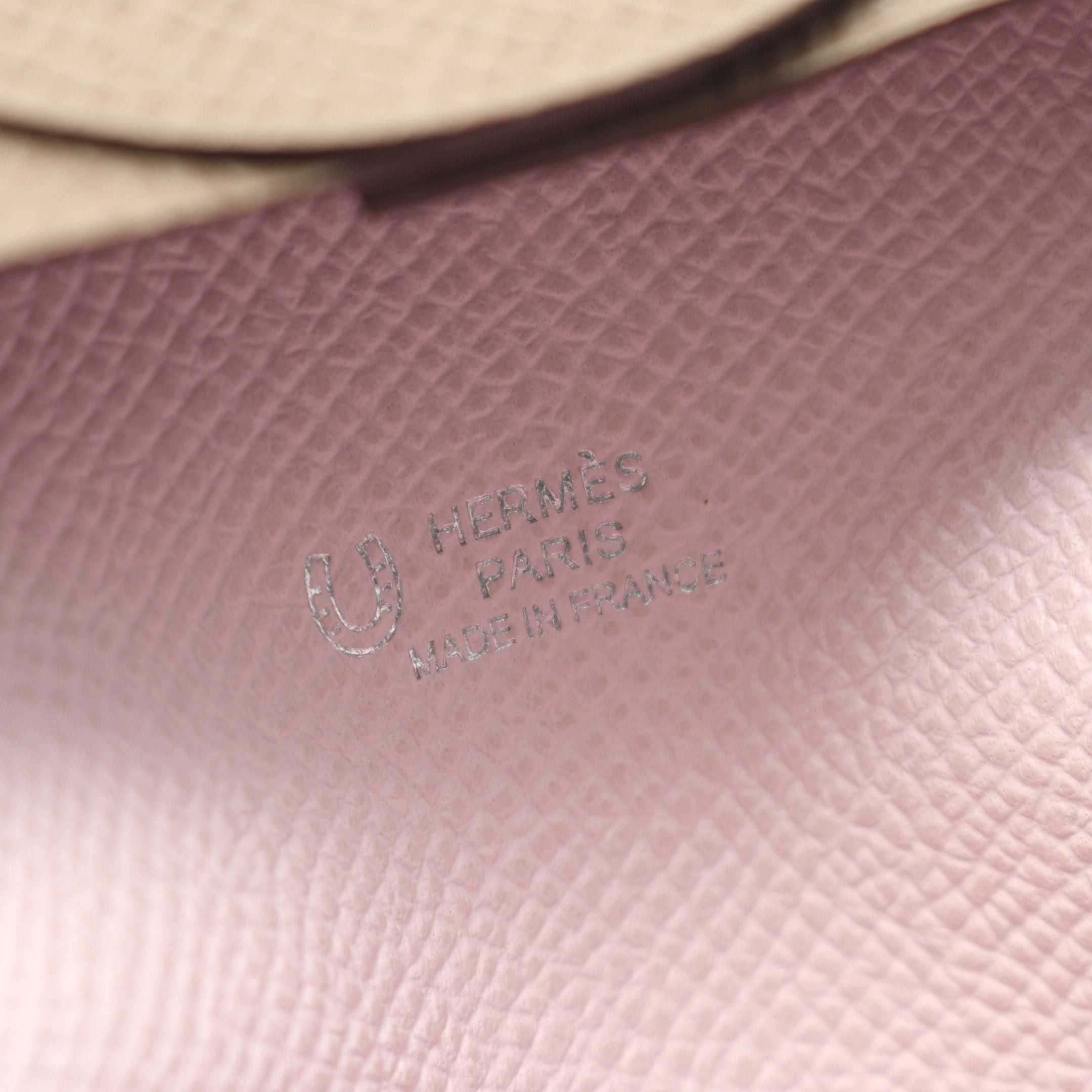 Hermes Hermes Bastia Verso Etoupe Mauve Pail Coin Purse Veau Epsom Gray Brown Silver Hardware Special Order K Stamp Size ONE SIZE - 4 Thumbnail