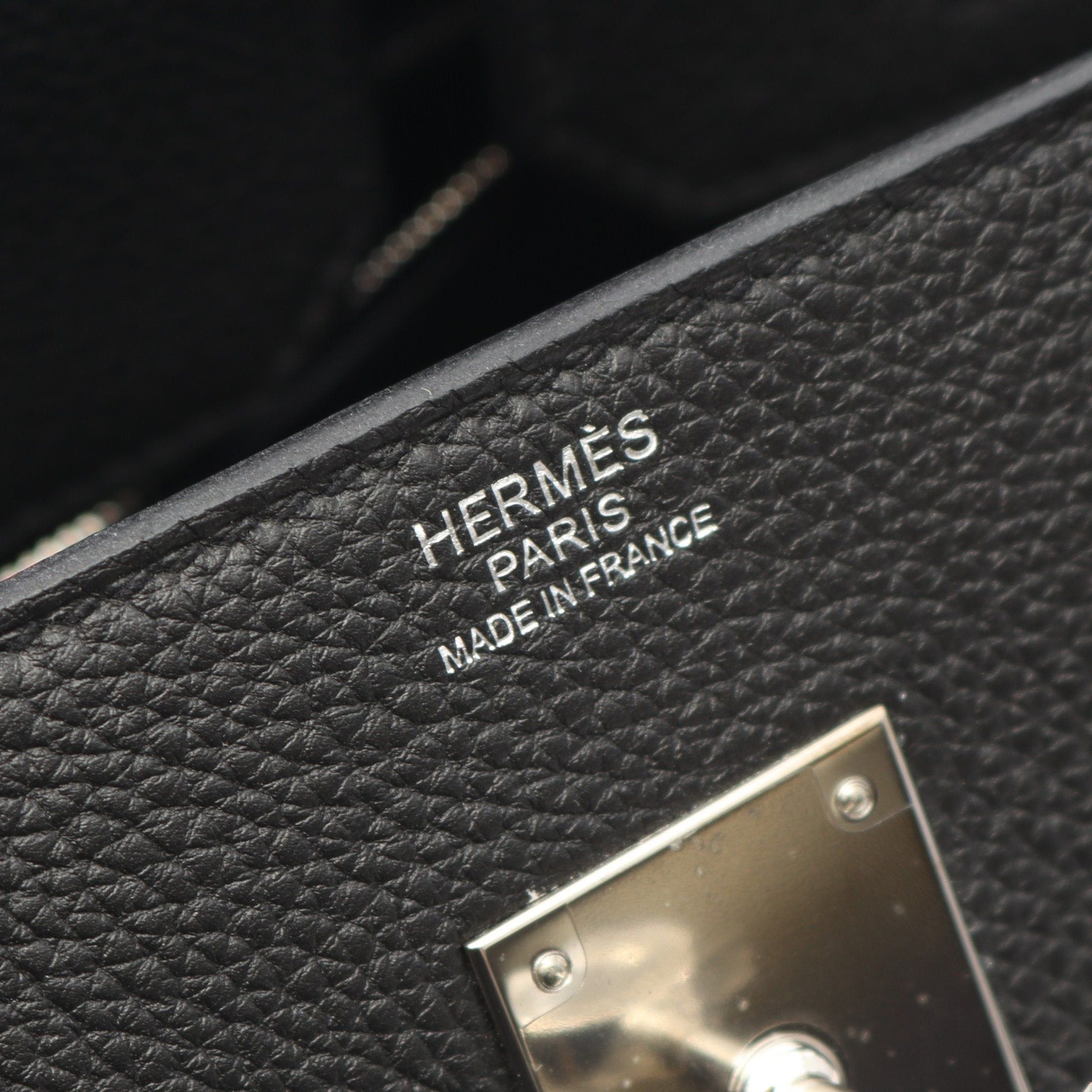 Hermes Hermes Birkin 30 Handbag Togo Black Silver Hardware A Stamp Size ONE SIZE - 4 Thumbnail