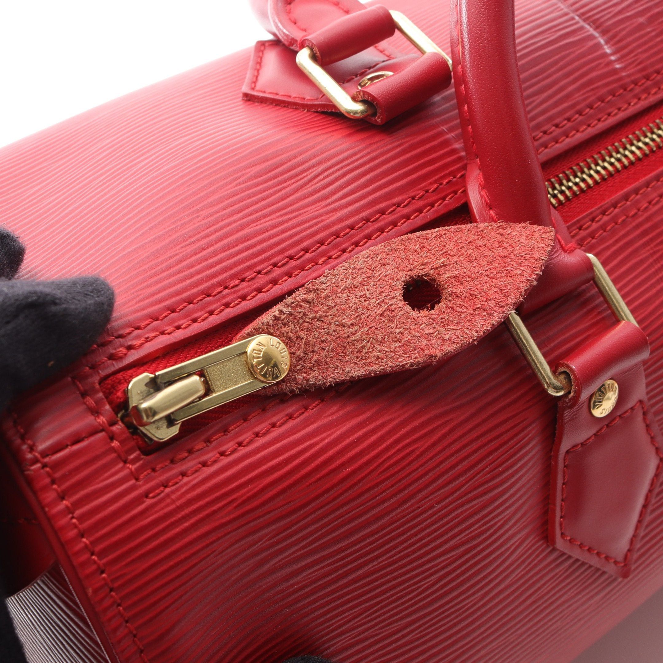 Louis Vuitton Louis Vuitton Speedy 30 Epi Handbag Leather Red Size ONE SIZE - 11 Thumbnail