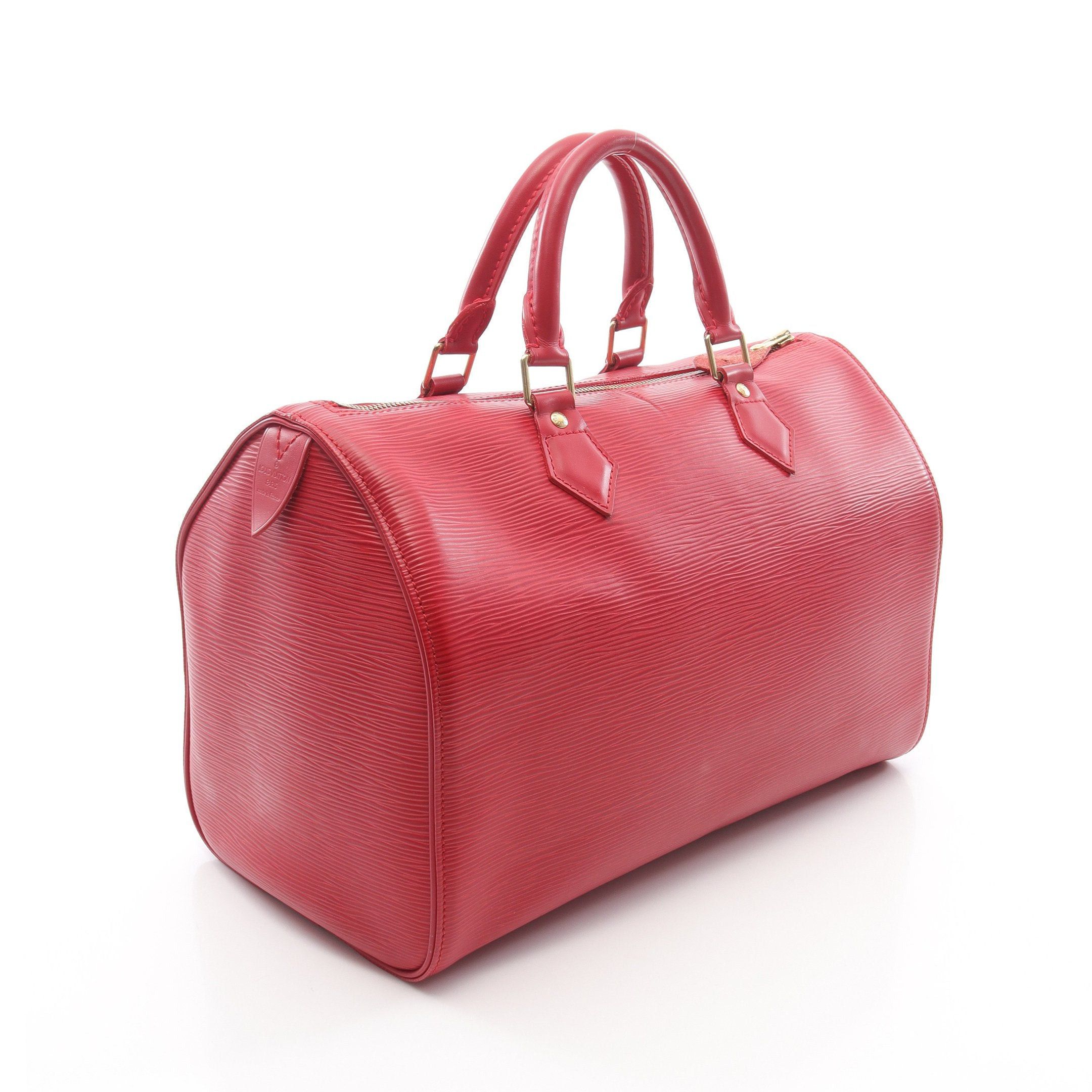 Louis Vuitton Louis Vuitton Speedy 30 Epi Handbag Leather Red Size ONE SIZE - 2 Thumbnail