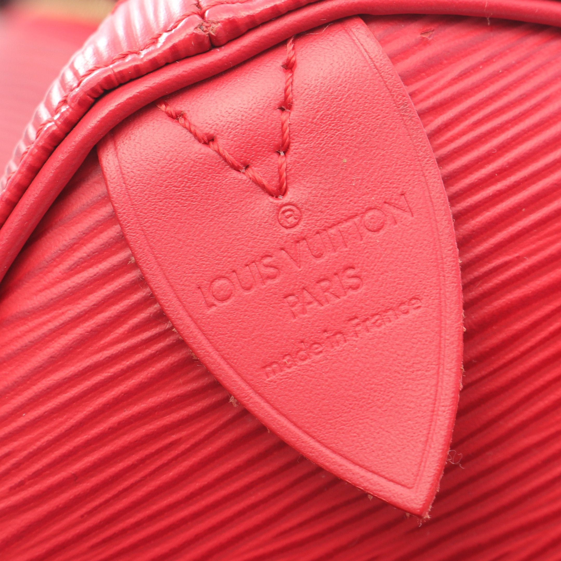 Louis Vuitton Louis Vuitton Speedy 30 Epi Handbag Leather Red Size ONE SIZE - 4 Thumbnail