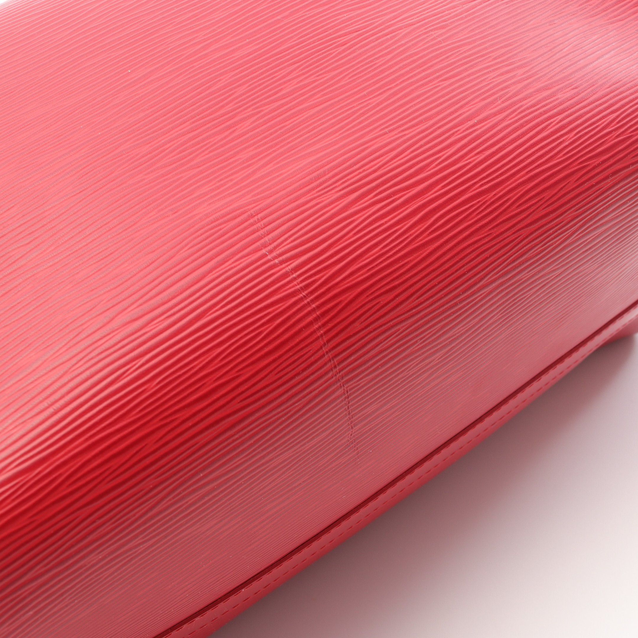 Louis Vuitton Louis Vuitton Speedy 30 Epi Handbag Leather Red Size ONE SIZE - 10 Thumbnail