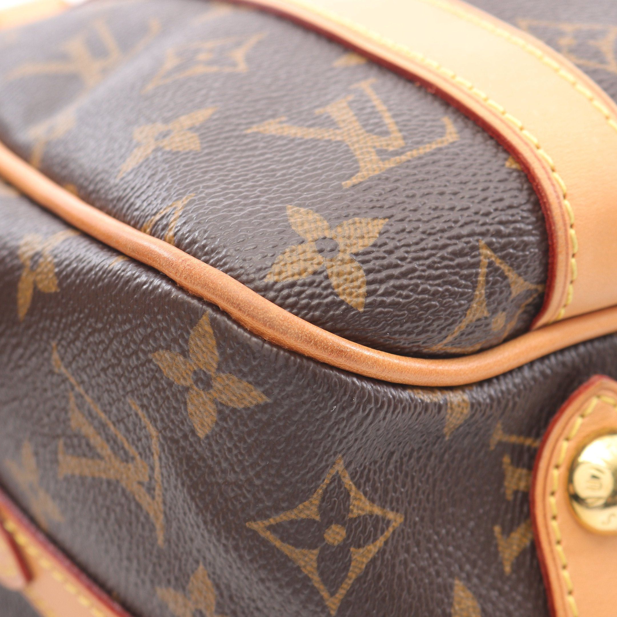 Louis Vuitton Louis Vuitton Stresa Pm Monogram Shoulder Bag Leather Brown Size ONE SIZE - 8 Thumbnail