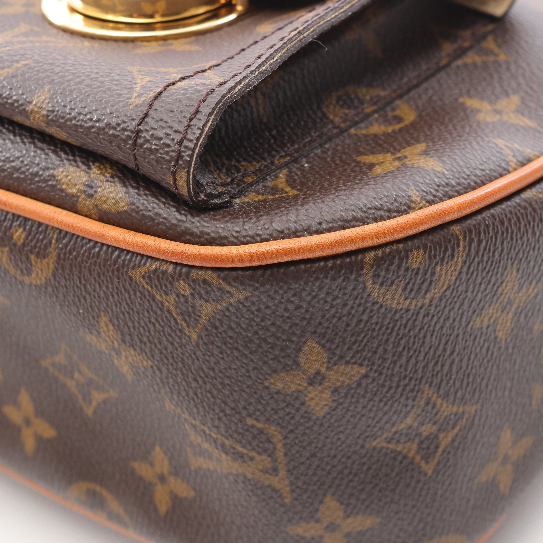 Louis Vuitton Louis Vuitton Hudson Gm Monogram Shoulder Bag Leather Brown Size ONE SIZE - 7 Thumbnail