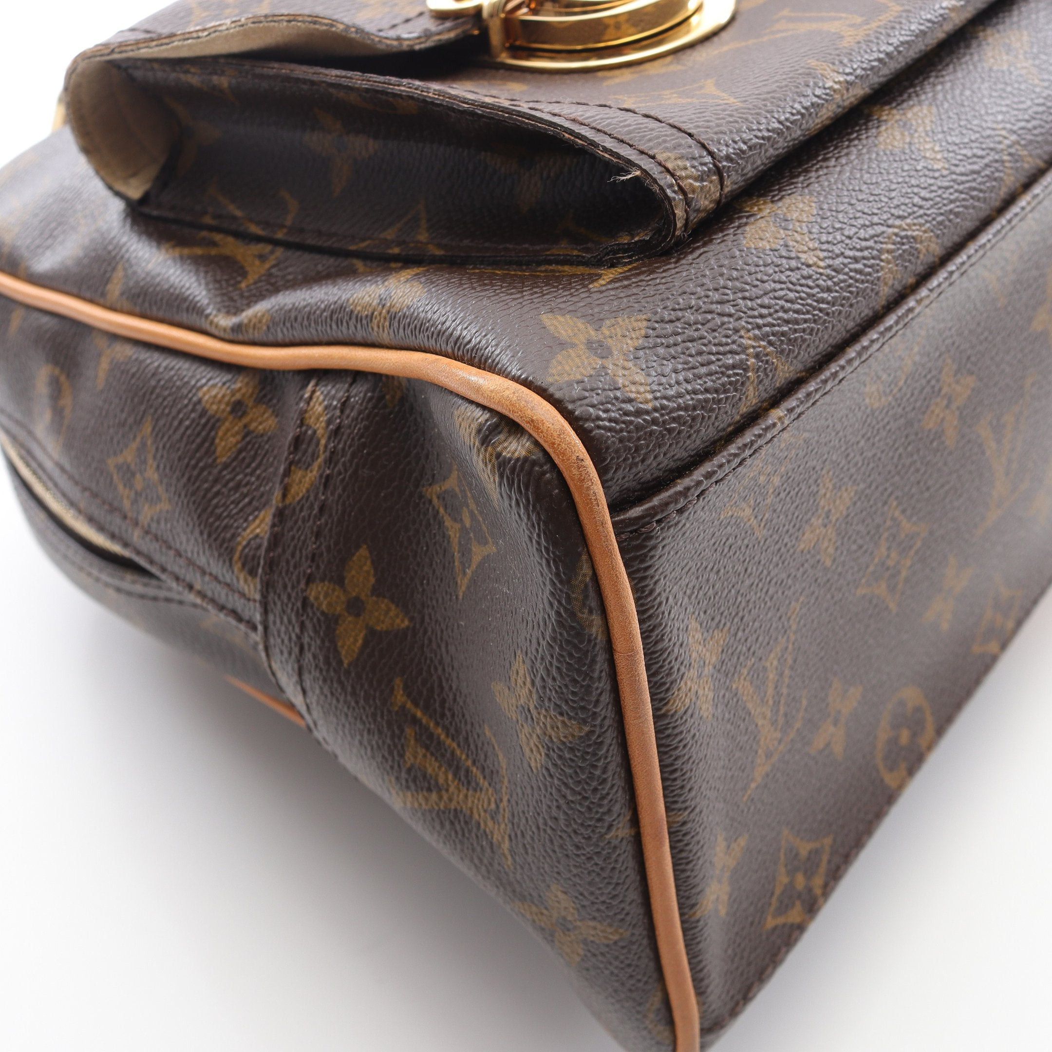Louis Vuitton Louis Vuitton Manhattan Gm Monogram Handbag Leather Brown Size ONE SIZE - 8 Thumbnail