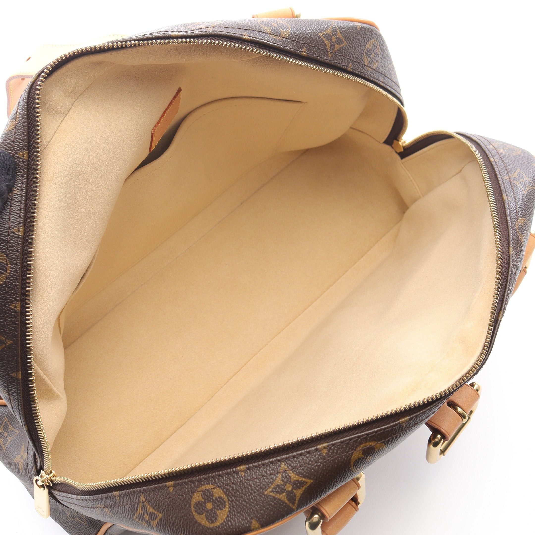 Louis Vuitton Louis Vuitton Manhattan Gm Monogram Handbag Leather Brown Size ONE SIZE - 3 Thumbnail