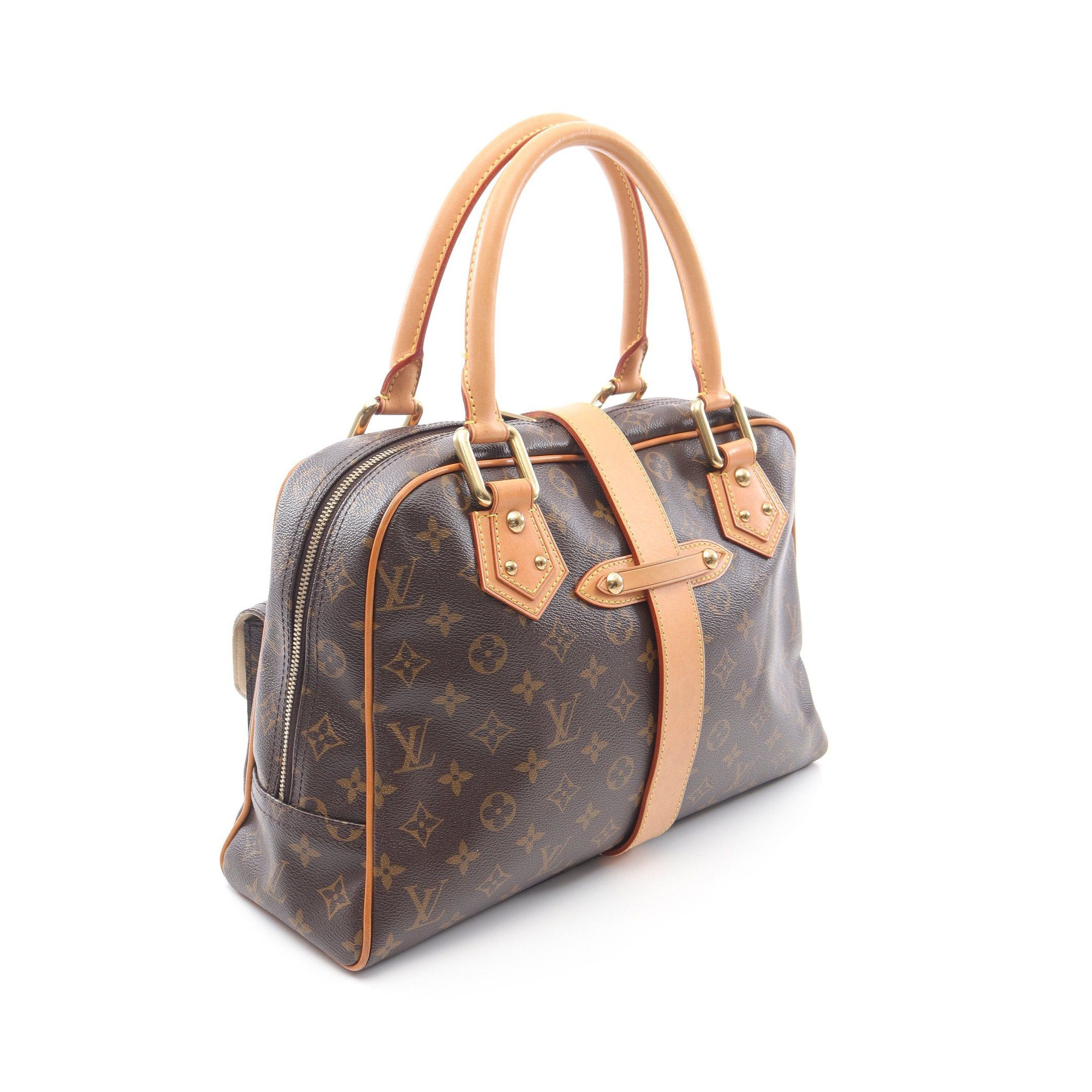Louis Vuitton Louis Vuitton Manhattan Gm Monogram Handbag Leather Brown Size ONE SIZE - 2 Thumbnail