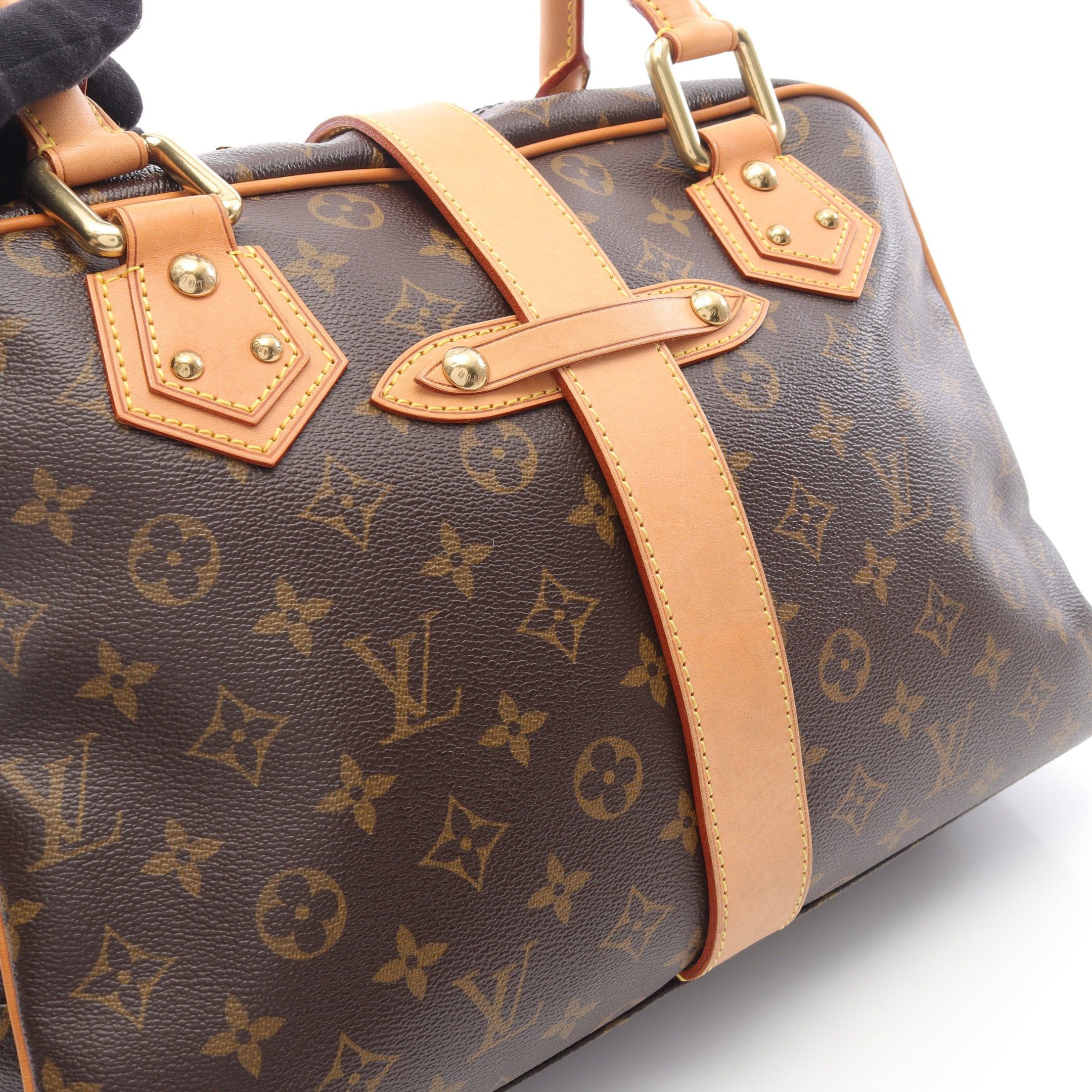 Louis Vuitton Louis Vuitton Manhattan Gm Monogram Handbag Leather Brown Size ONE SIZE - 11 Thumbnail