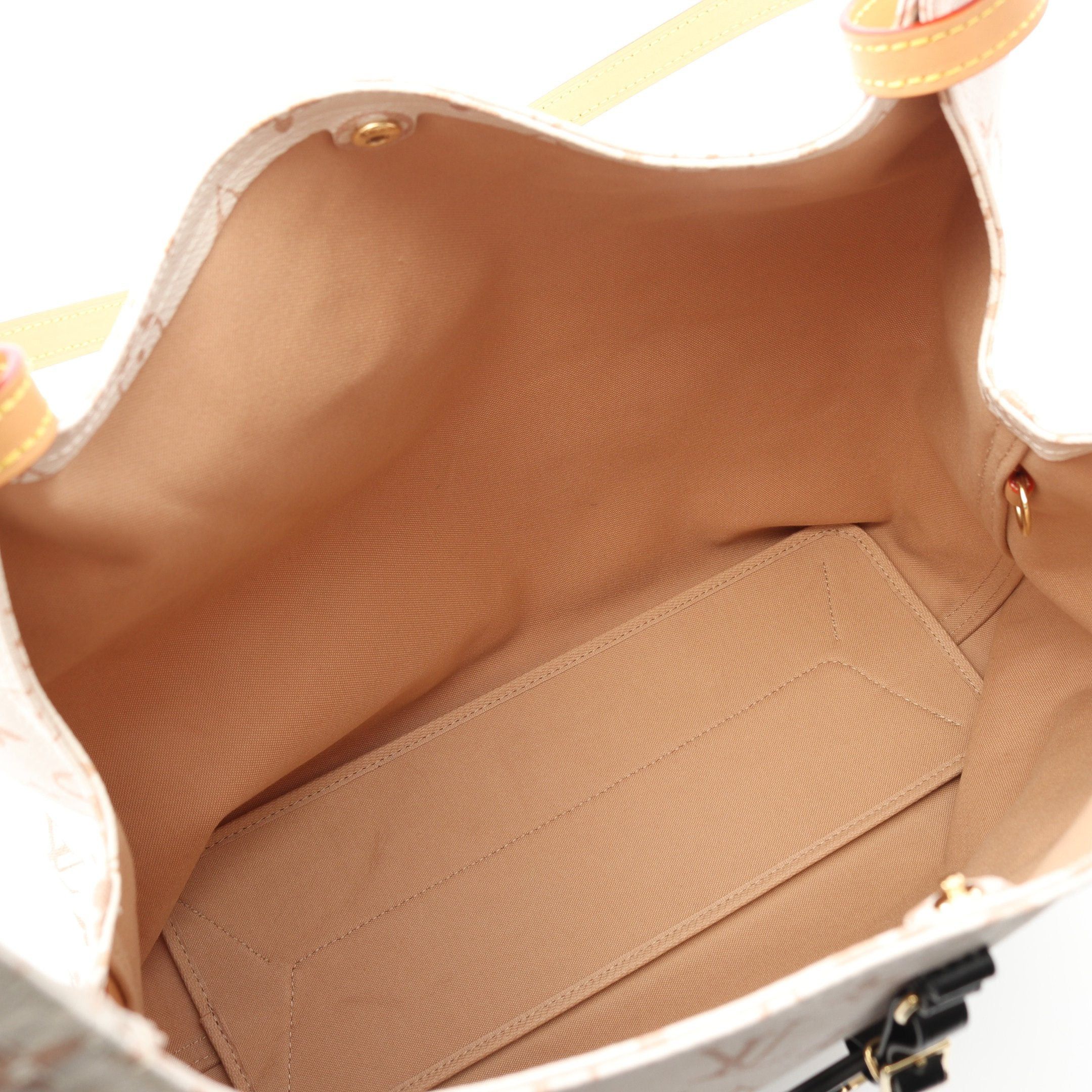 Louis Vuitton Louis Vuitton Atlantis Gm Monogram Dune Handbag Tote Bag Off White Pink Brown Size ONE SIZE - 3 Thumbnail