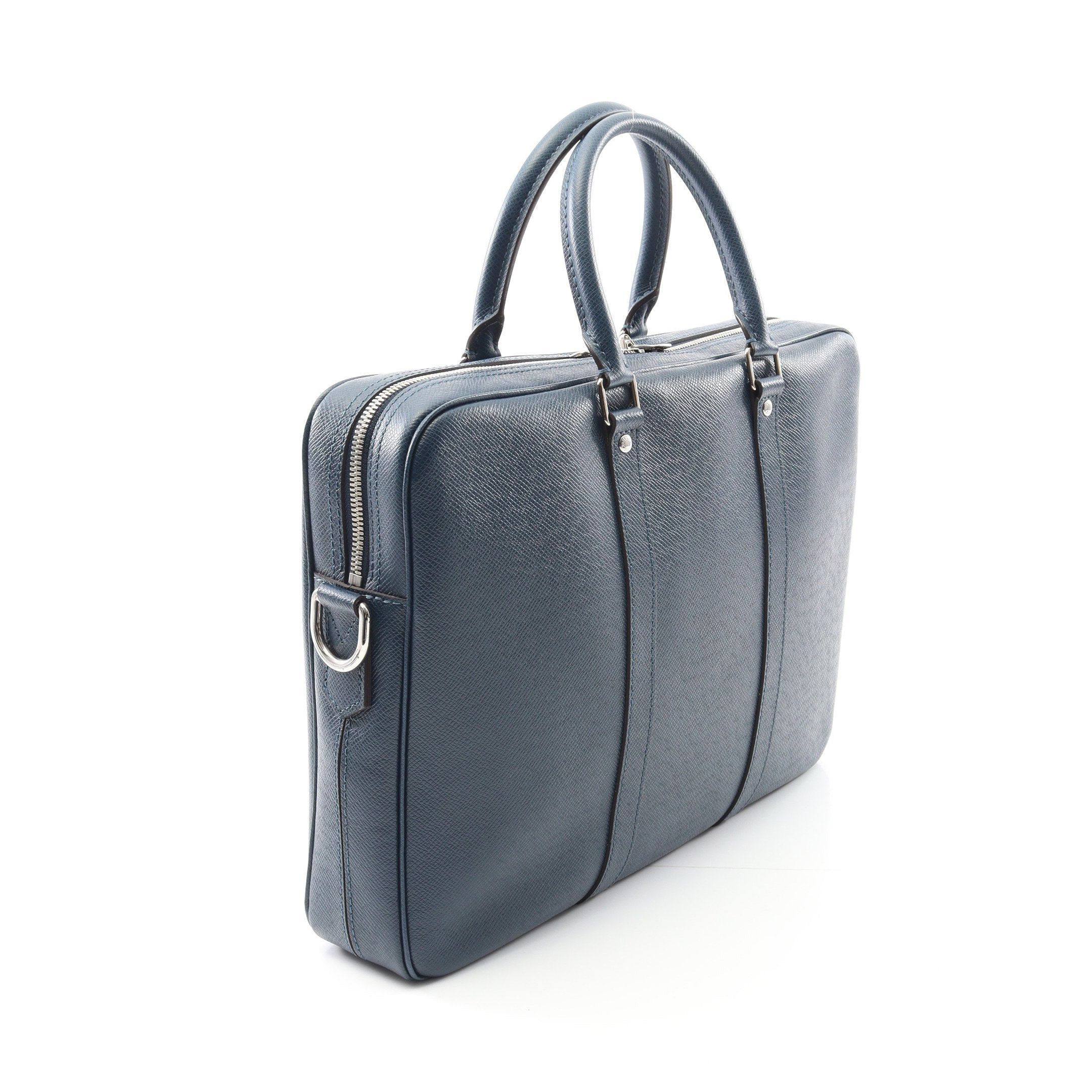Louis Vuitton Louis Vuitton Porte Document Voyage Pm Taiga Ocean Business Bag Briefcase Leather Dark Blue Size ONE SIZE - 2 Thumbnail