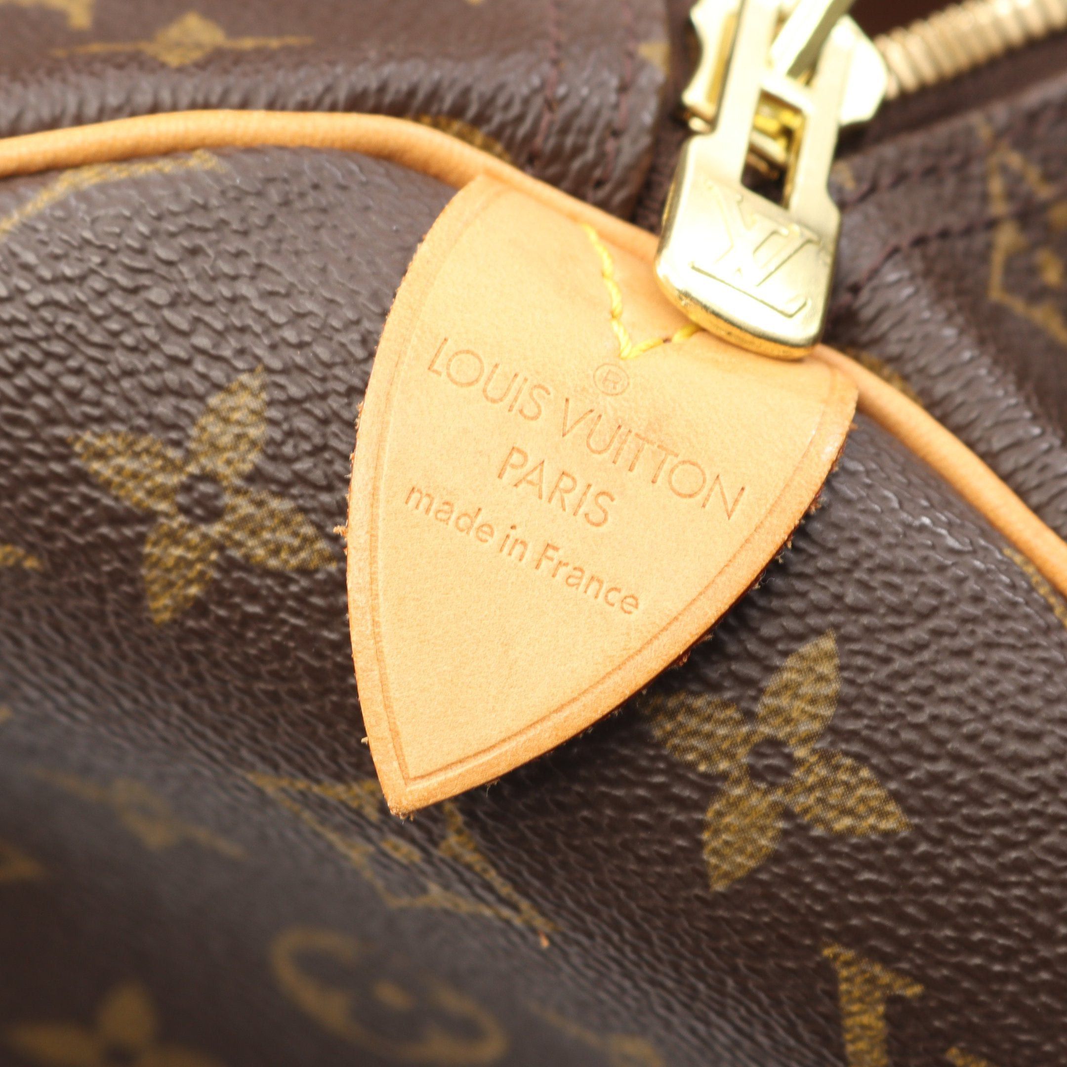 Louis Vuitton Louis Vuitton Keepall 45 Monogram Boston Bag Leather Brown Size ONE SIZE - 4 Thumbnail