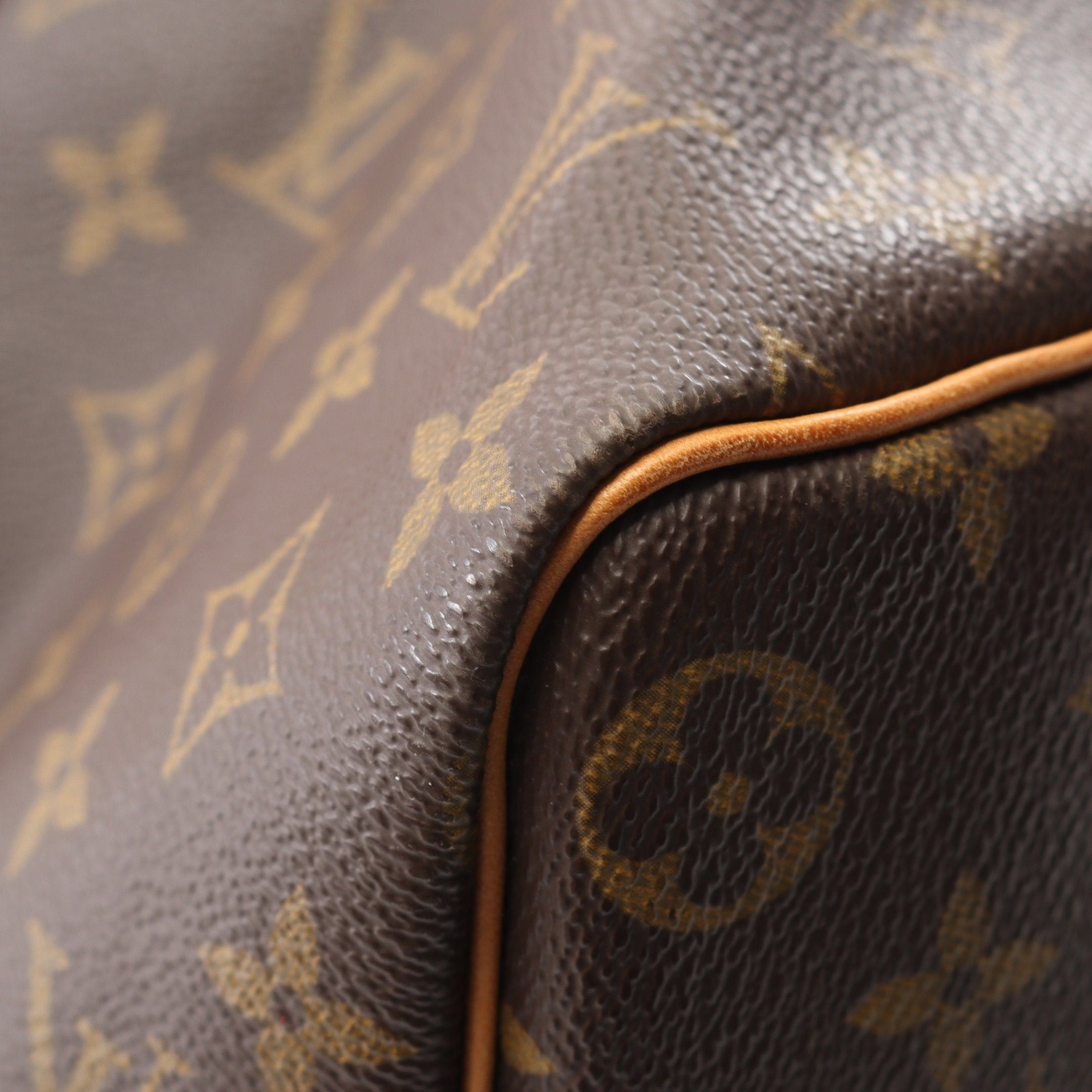 Louis Vuitton Louis Vuitton Keepall 45 Monogram Boston Bag Leather Brown Size ONE SIZE - 7 Thumbnail