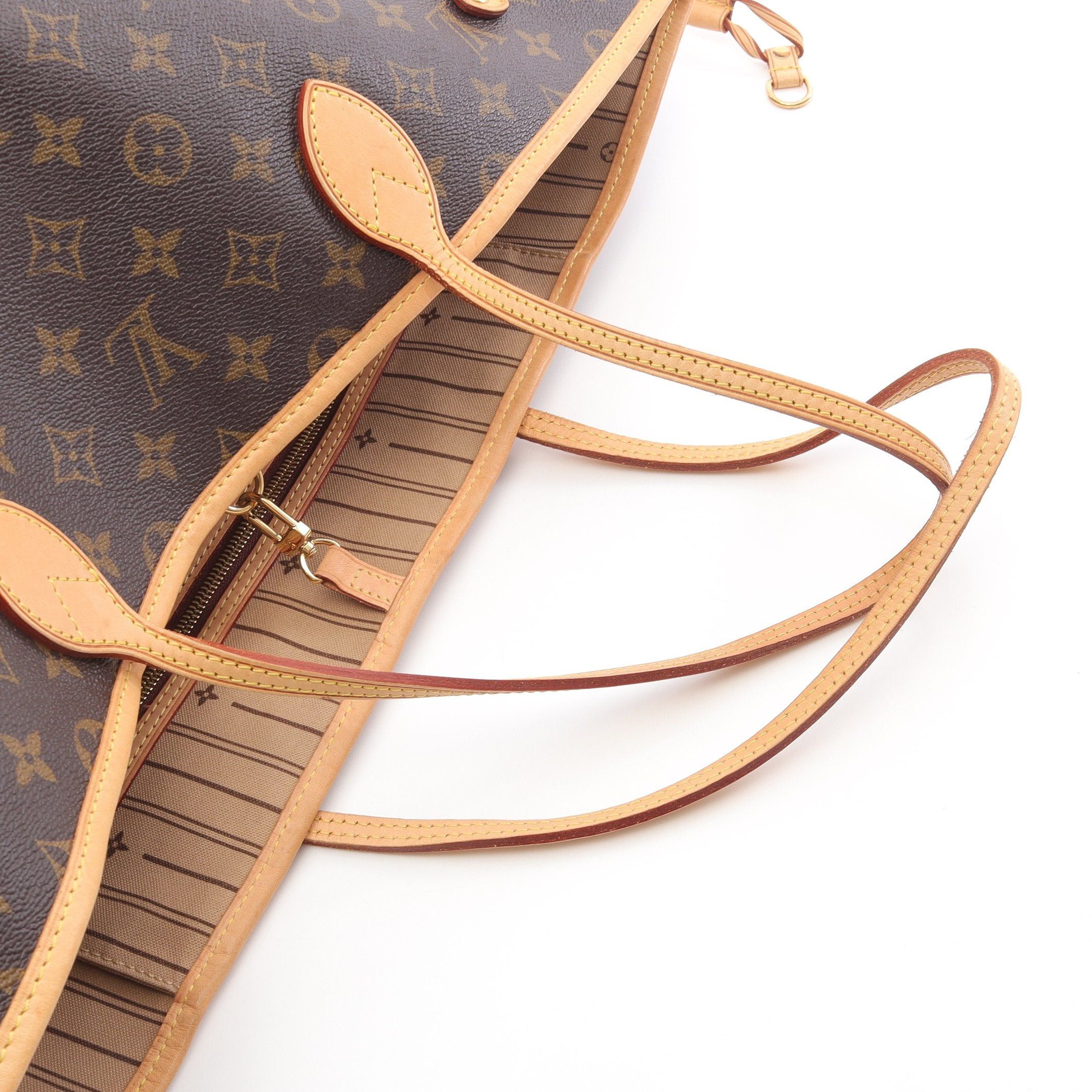 Louis Vuitton Louis Vuitton Neverfull Gm Monogram Shoulder Bag Tote Leather Brown Size ONE SIZE - 11 Thumbnail