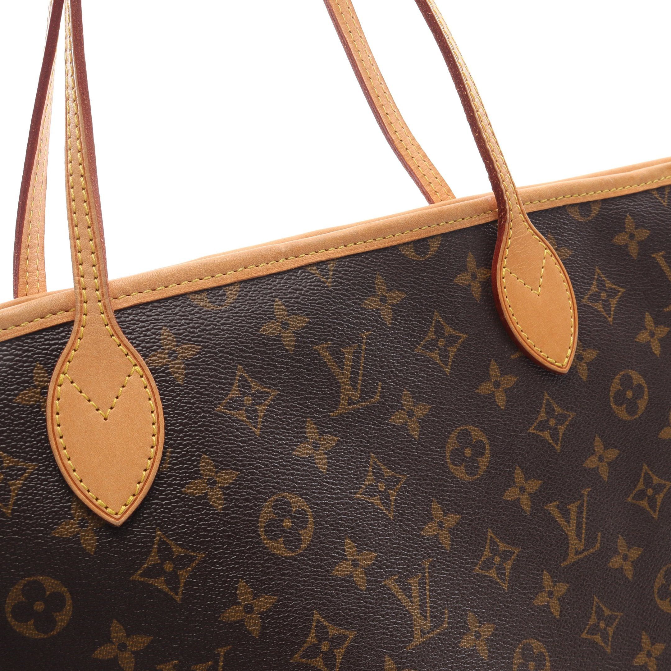 Louis Vuitton Louis Vuitton Neverfull Gm Monogram Shoulder Bag Tote Leather Brown Size ONE SIZE - 10 Thumbnail