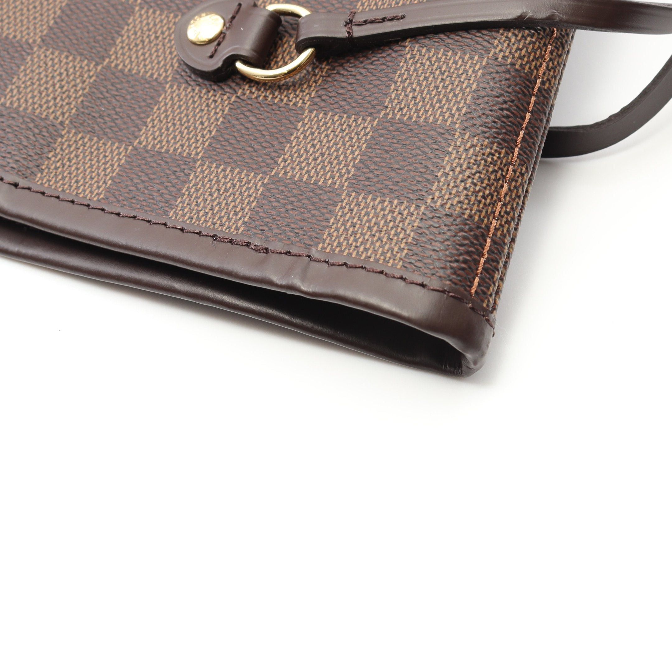 Louis Vuitton Louis Vuitton Neverfull Mm Damier Ebene Rose Ballerine Shoulder Bag Tote Leather Brown Size ONE SIZE - 8 Thumbnail