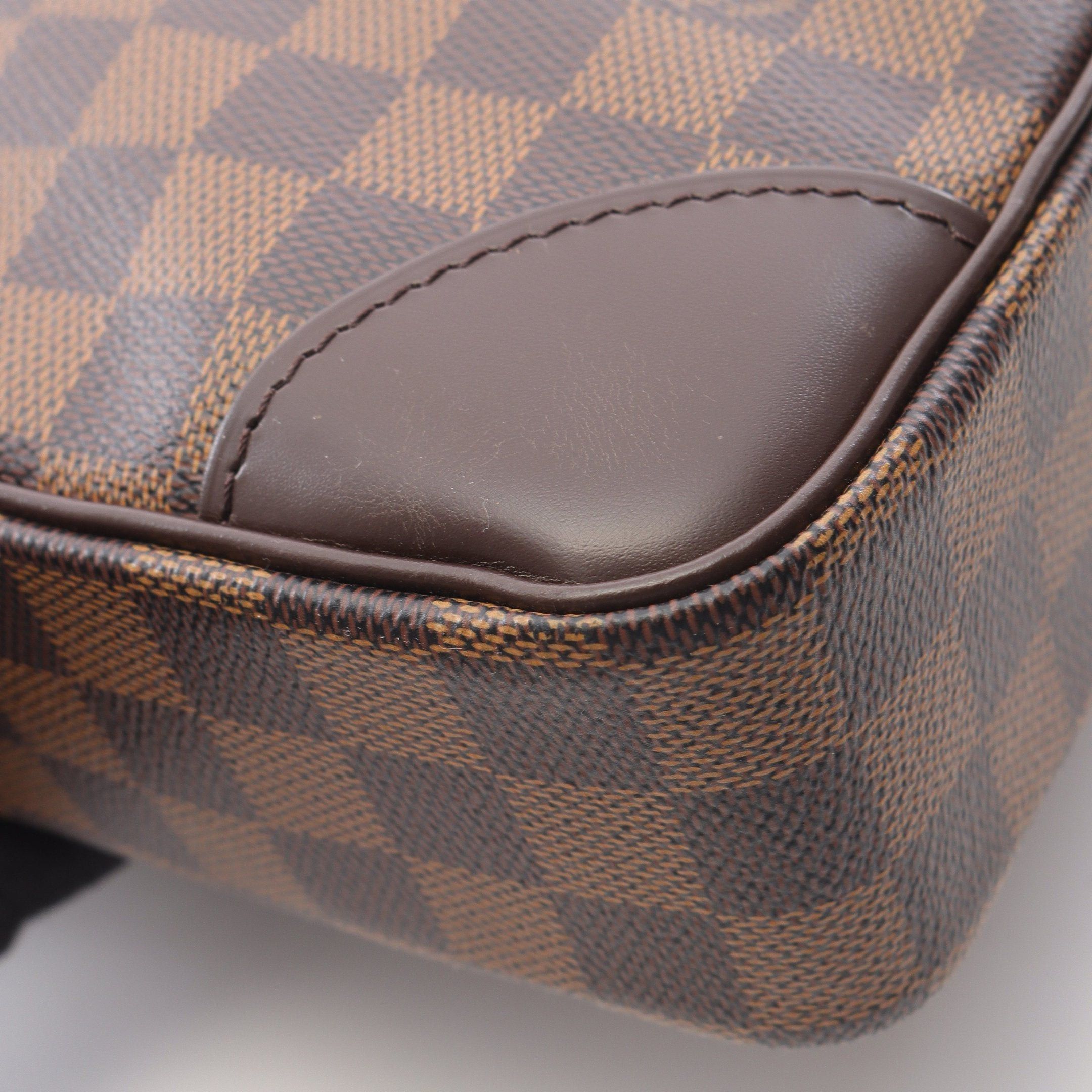 Louis Vuitton Louis Vuitton Porte Document Voyage Damier Ebene Business Bag Briefcase Leather Brown Size ONE SIZE - 8 Thumbnail