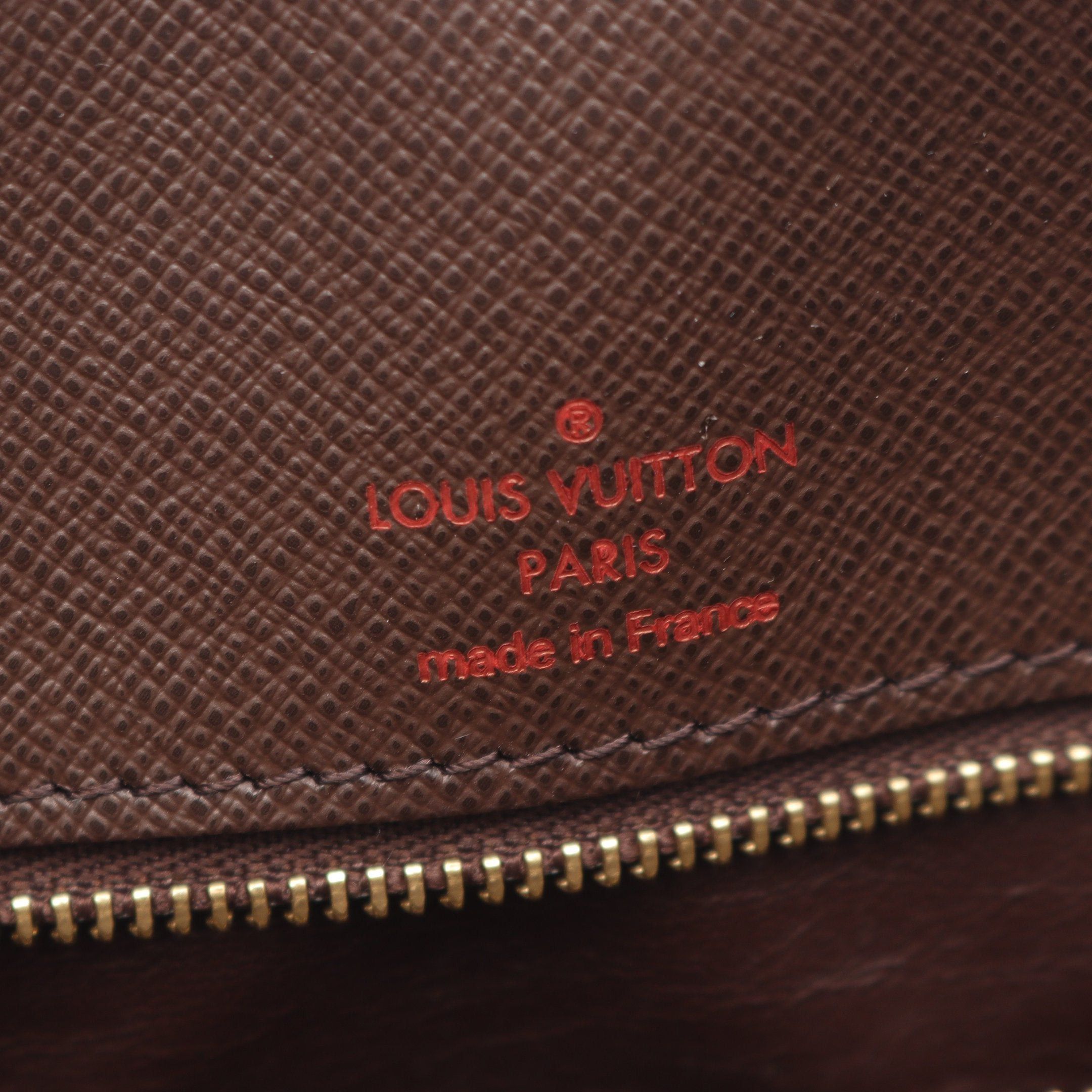 Louis Vuitton Louis Vuitton Porte Document Voyage Damier Ebene Business Bag Briefcase Leather Brown Size ONE SIZE - 4 Thumbnail
