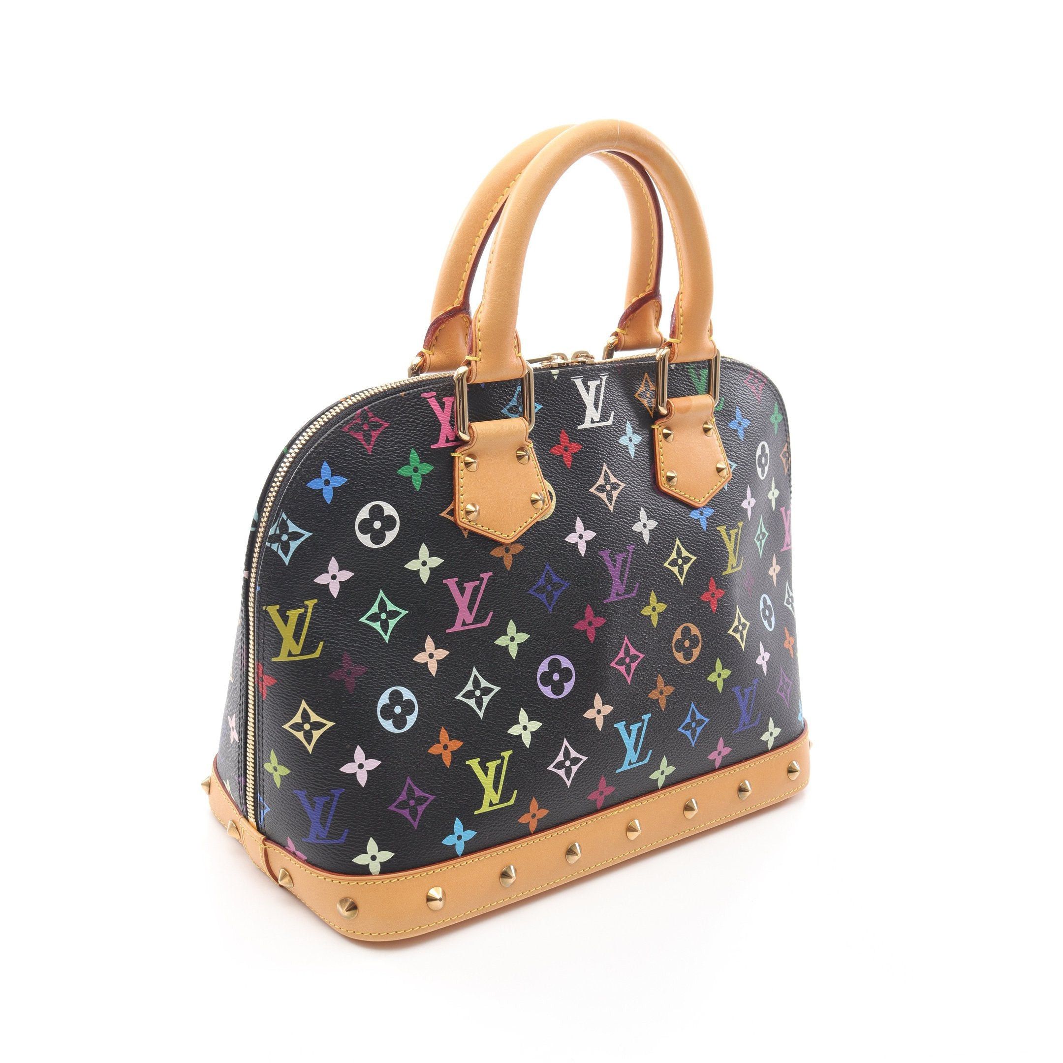 Louis Vuitton Louis Vuitton Alma Pm Monogram Multicolor Handbag Leather Black Size ONE SIZE - 2 Thumbnail