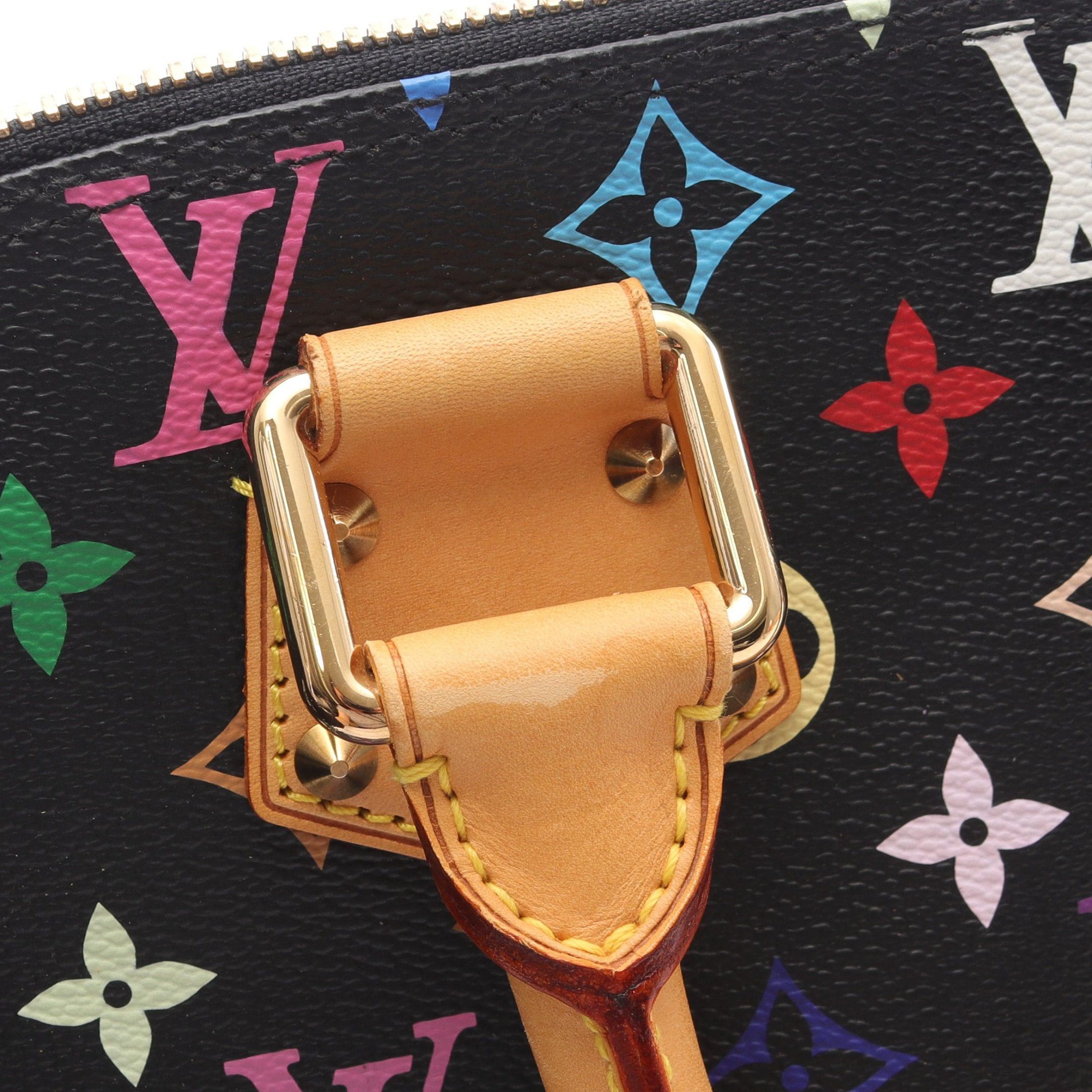 Louis Vuitton Louis Vuitton Alma Pm Monogram Multicolor Handbag Leather Black Size ONE SIZE - 6 Thumbnail
