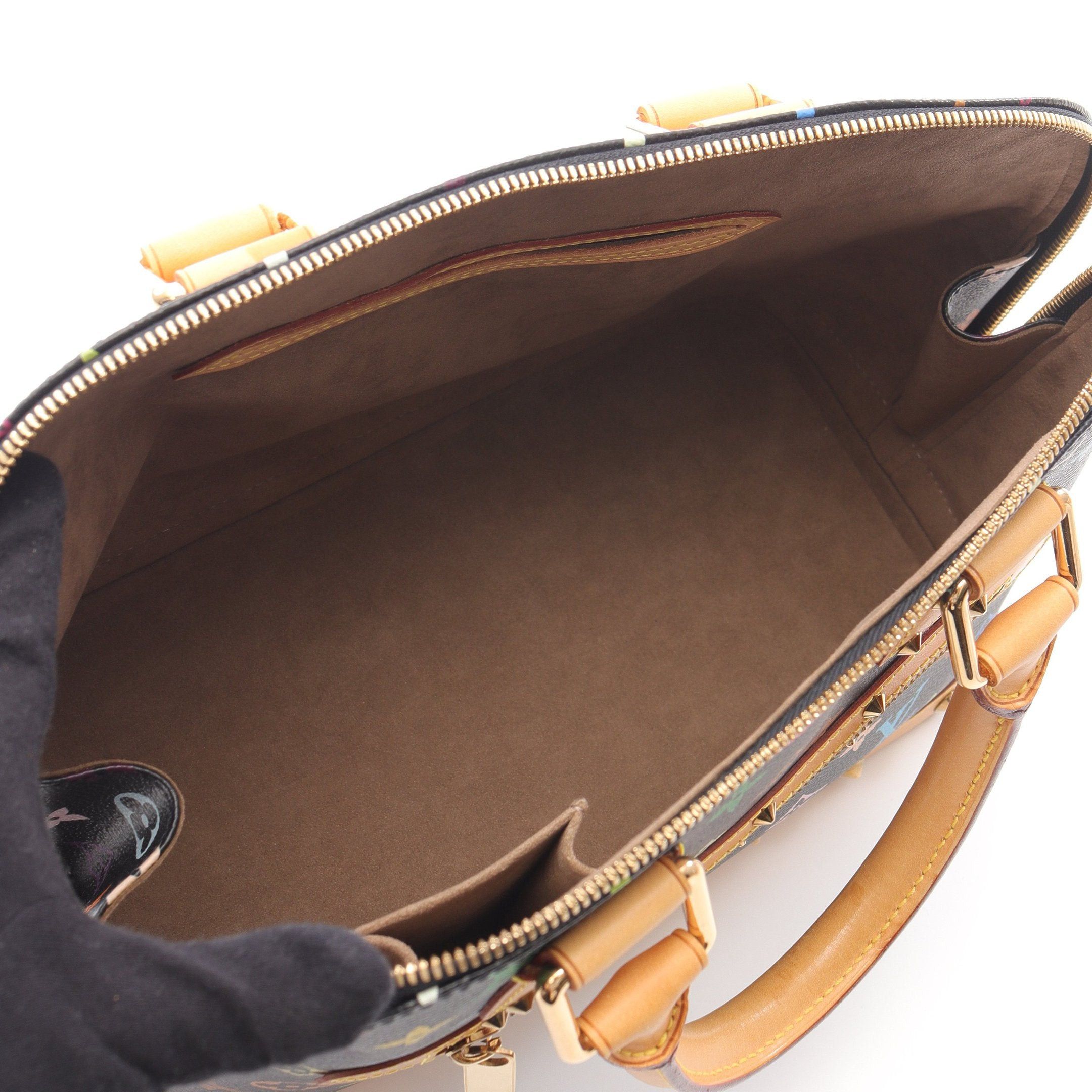 Louis Vuitton Louis Vuitton Alma Pm Monogram Multicolor Handbag Leather Black Size ONE SIZE - 3 Thumbnail