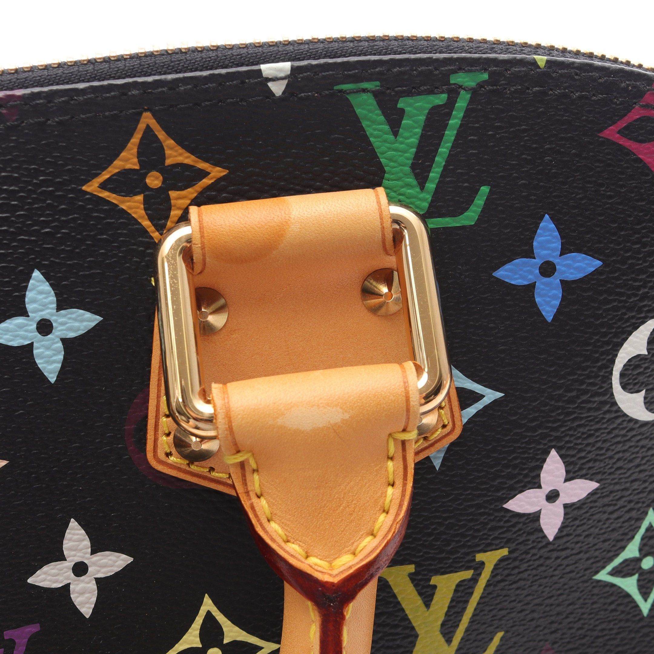 Louis Vuitton Louis Vuitton Alma Pm Monogram Multicolor Handbag Leather Black Size ONE SIZE - 7 Thumbnail