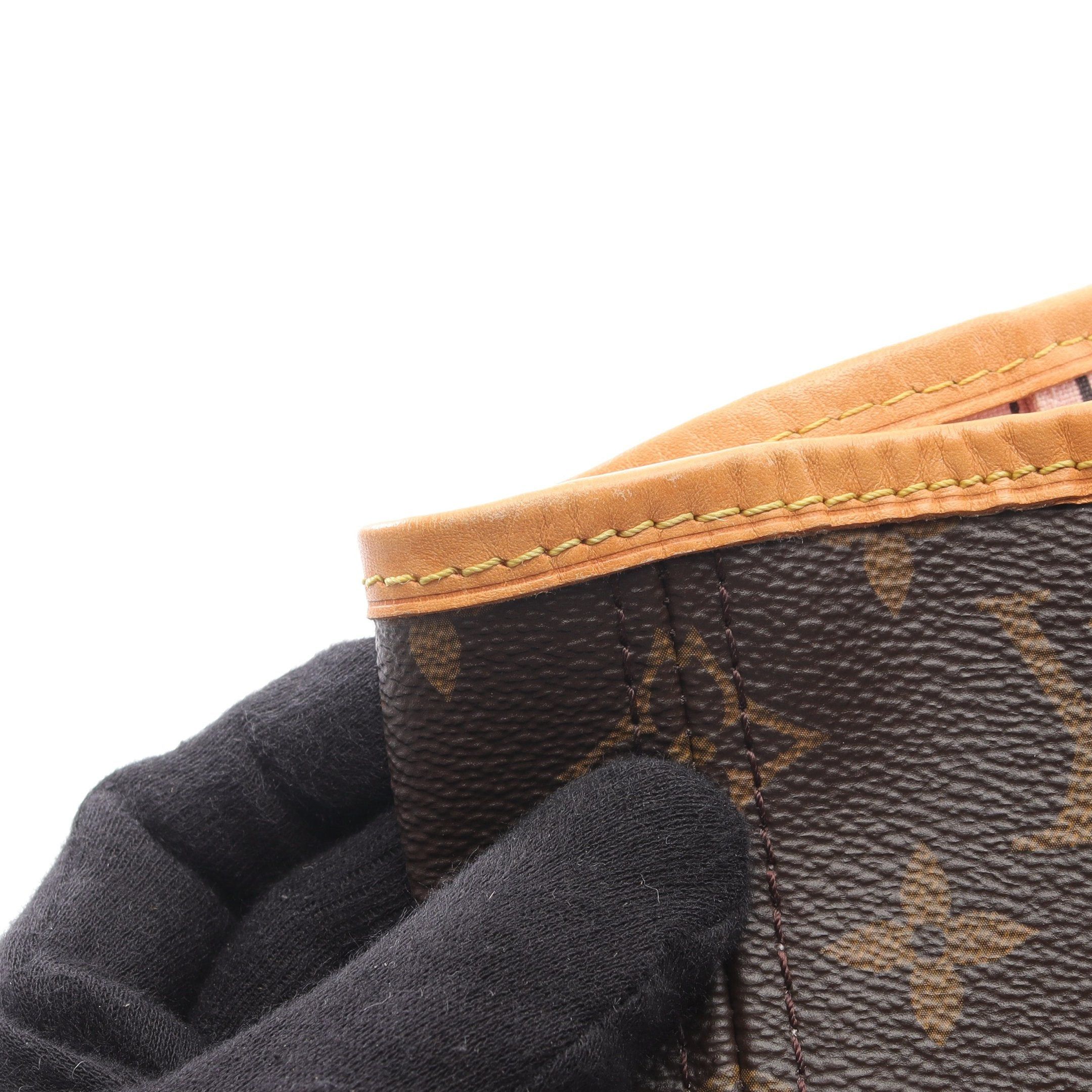 Louis Vuitton Louis Vuitton Neverfull Mm Monogram Shoulder Bag Tote Leather Brown Size ONE SIZE - 8 Thumbnail