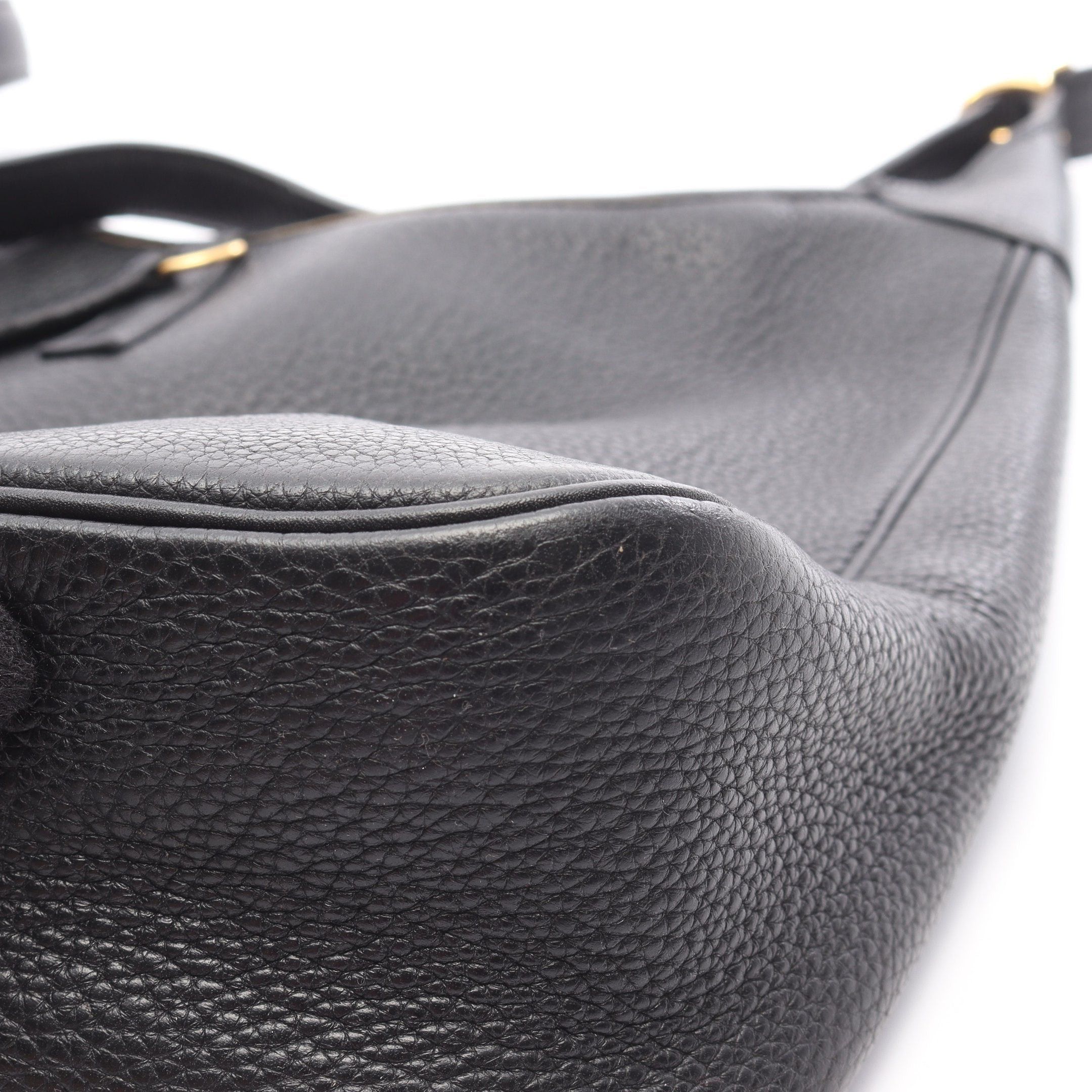 Hermes Hermes Trim 31 Shoulder Bag Clemence Leather Black Gold Hardware □L Stamp Size ONE SIZE - 6 Thumbnail