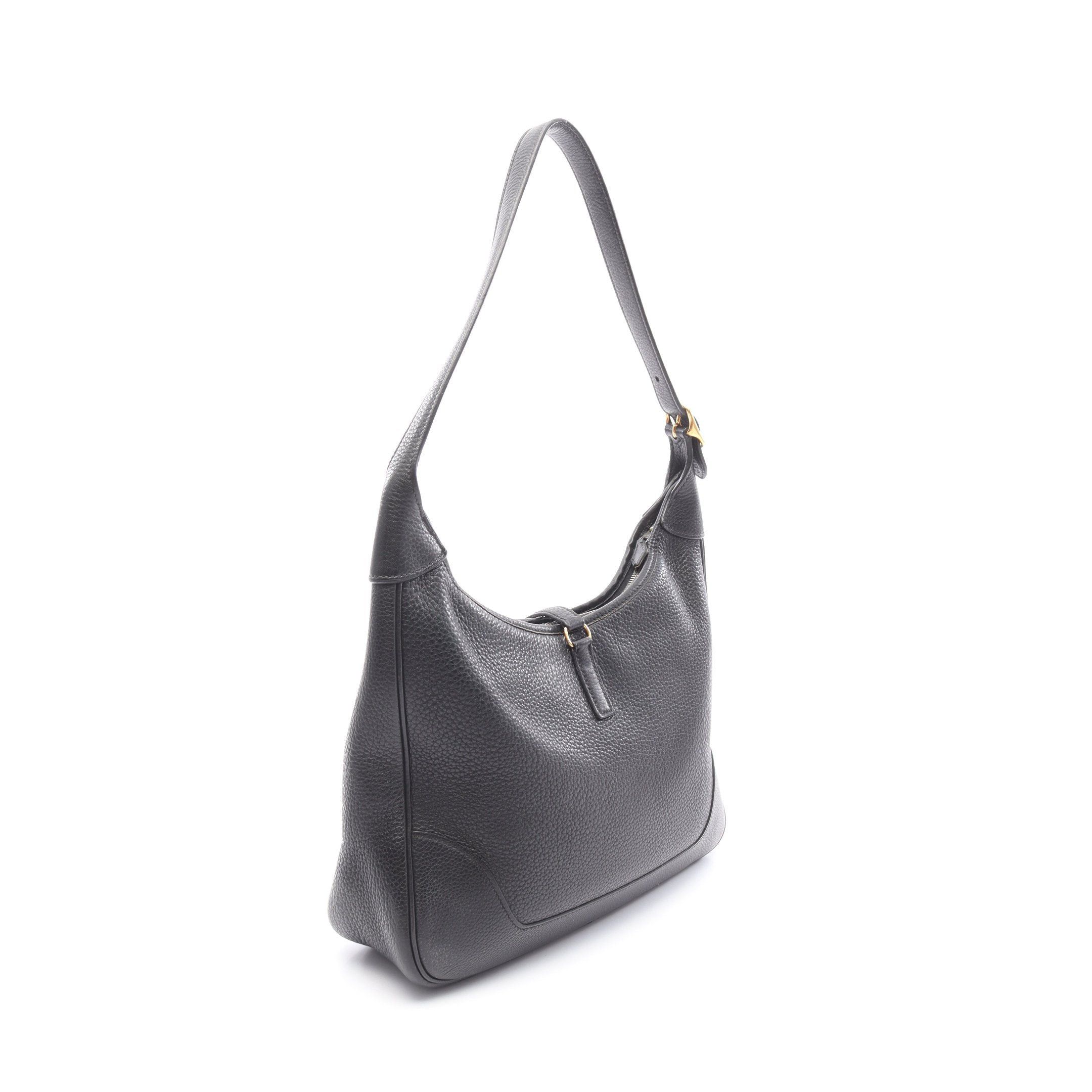 Hermes Hermes Trim 31 Shoulder Bag Clemence Leather Black Gold Hardware □L Stamp Size ONE SIZE - 2 Thumbnail