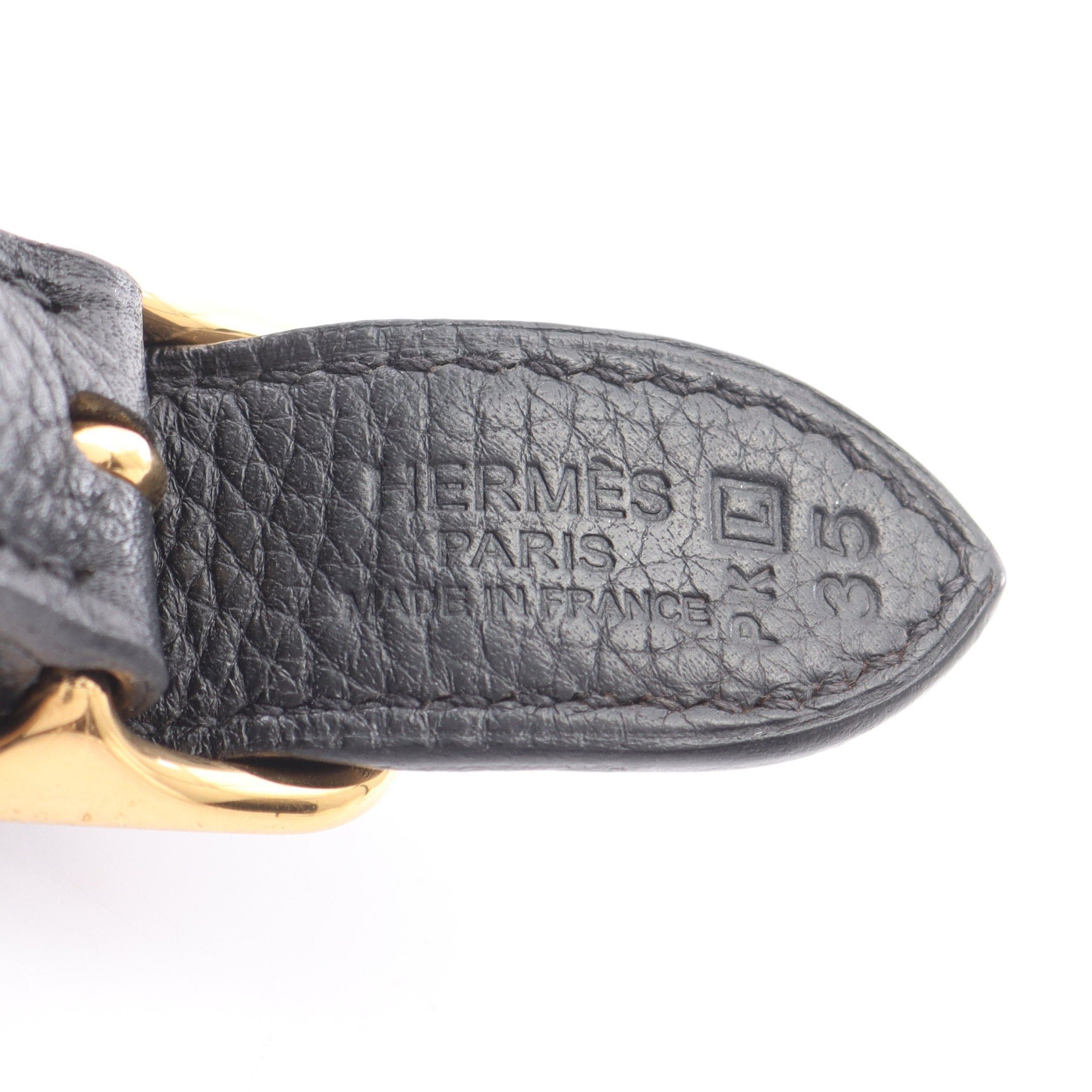 Hermes Hermes Trim 31 Shoulder Bag Clemence Leather Black Gold Hardware □L Stamp Size ONE SIZE - 4 Thumbnail