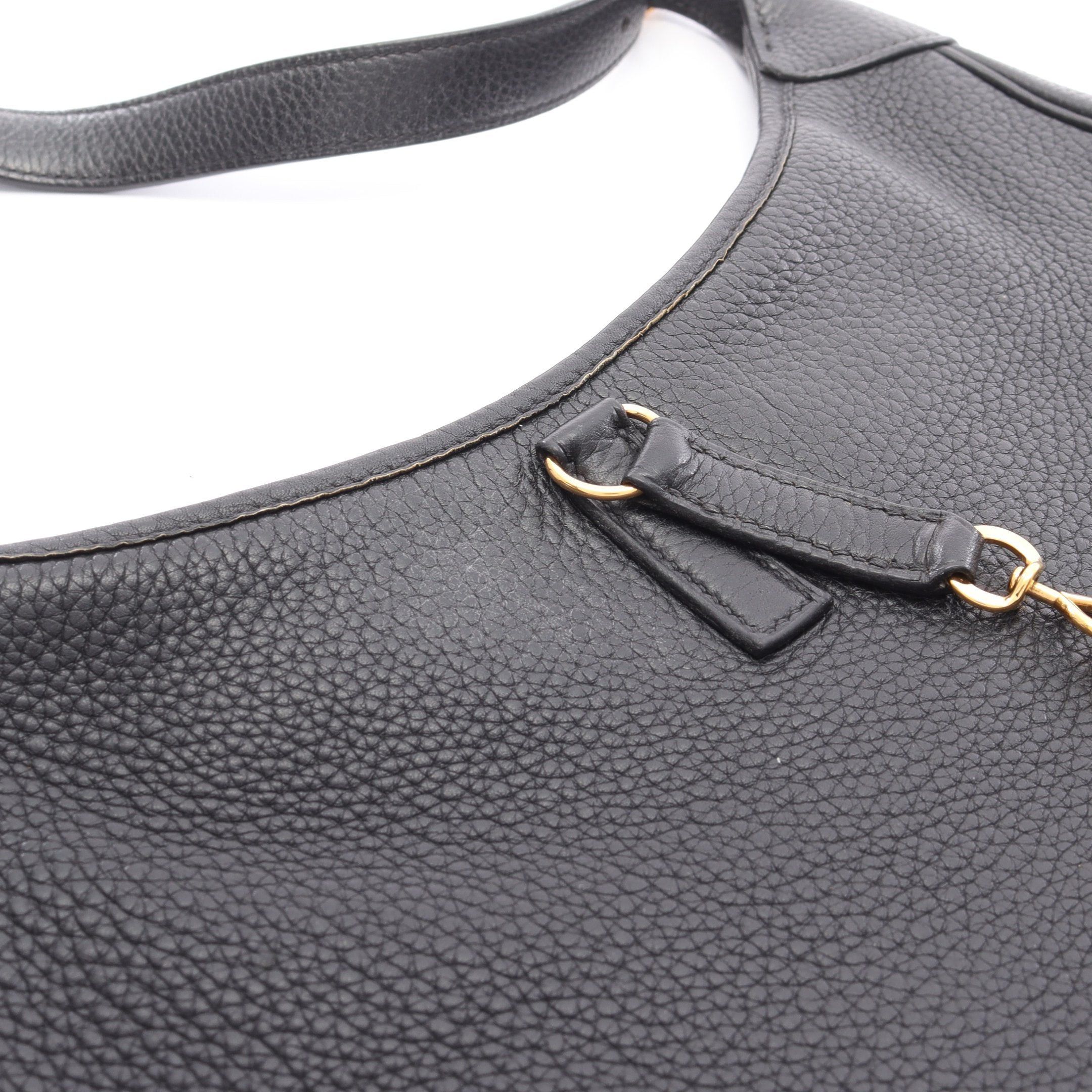 Hermes Hermes Trim 31 Shoulder Bag Clemence Leather Black Gold Hardware □L Stamp Size ONE SIZE - 8 Thumbnail