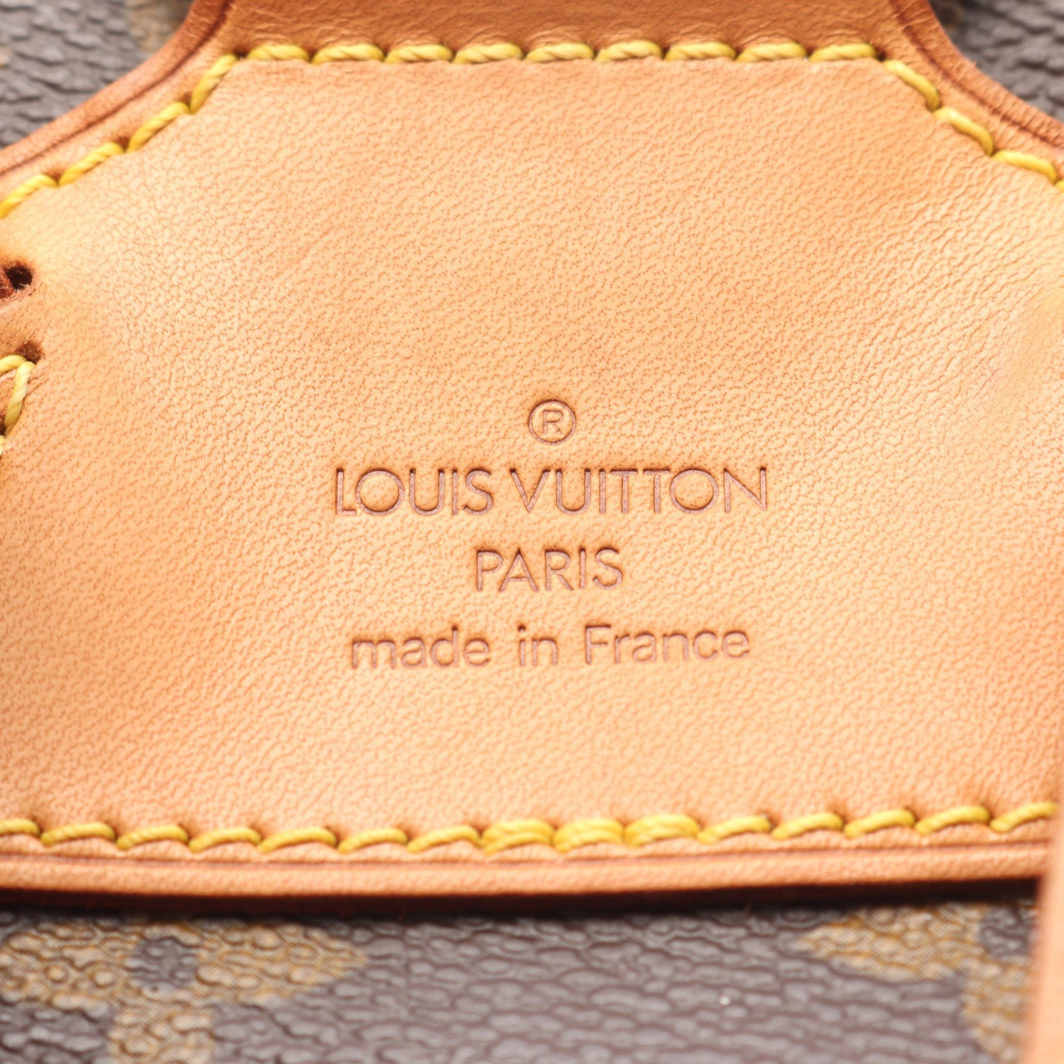 Louis Vuitton Louis Vuitton Montsouris Mm Monogram Backpack Rucksack Leather Brown Size ONE SIZE - 4 Thumbnail