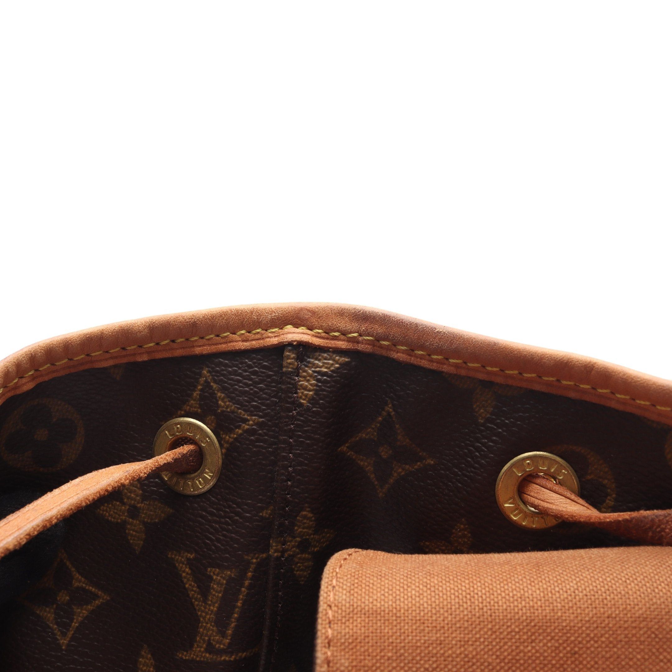 Louis Vuitton Louis Vuitton Montsouris Gm Monogram Backpack Rucksack Leather Brown Size ONE SIZE - 9 Thumbnail