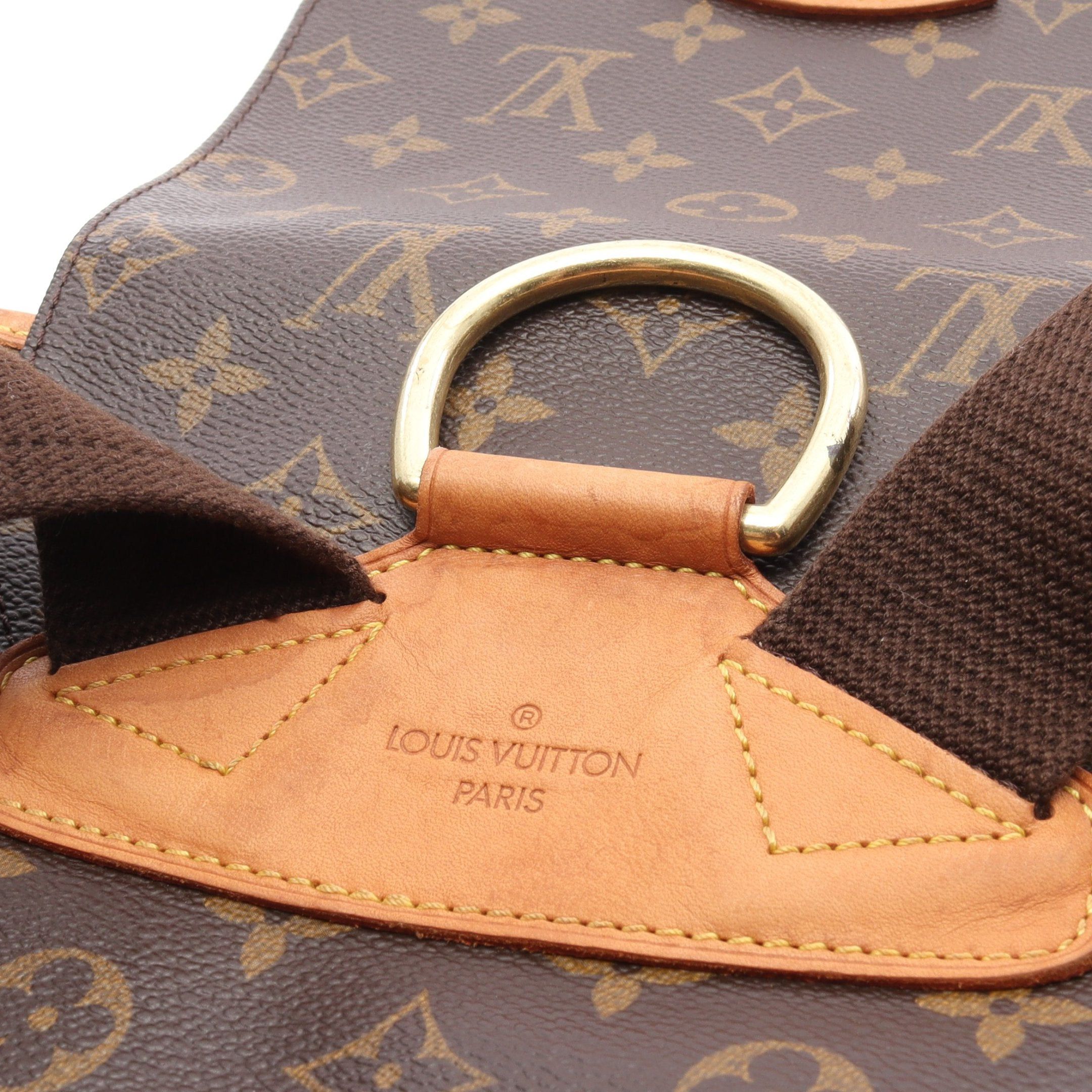 Louis Vuitton Louis Vuitton Montsouris Gm Monogram Backpack Rucksack Leather Brown Size ONE SIZE - 14 Thumbnail