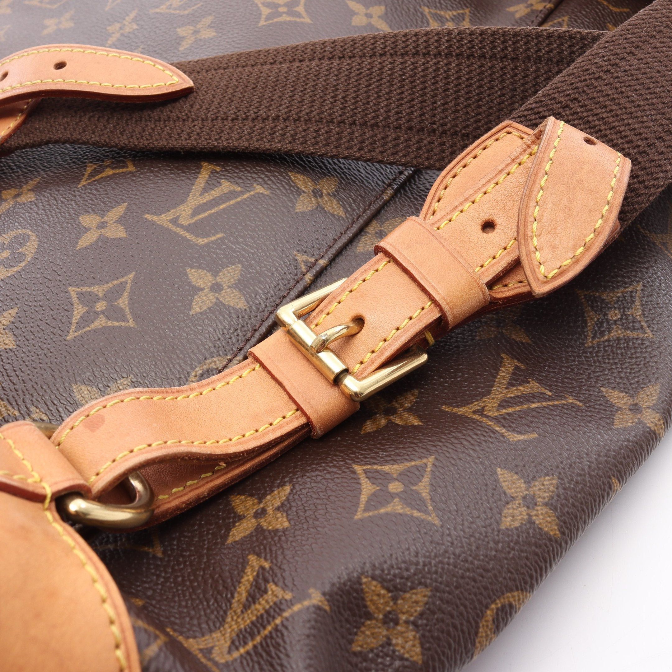 Louis Vuitton Louis Vuitton Montsouris Gm Monogram Backpack Rucksack Leather Brown Size ONE SIZE - 13 Thumbnail
