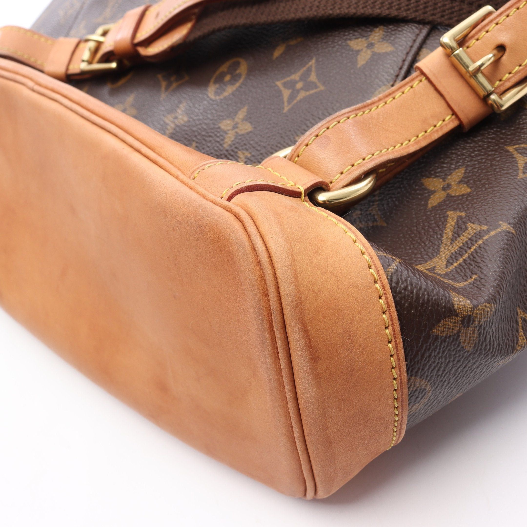 Louis Vuitton Louis Vuitton Montsouris Gm Monogram Backpack Rucksack Leather Brown Size ONE SIZE - 12 Thumbnail