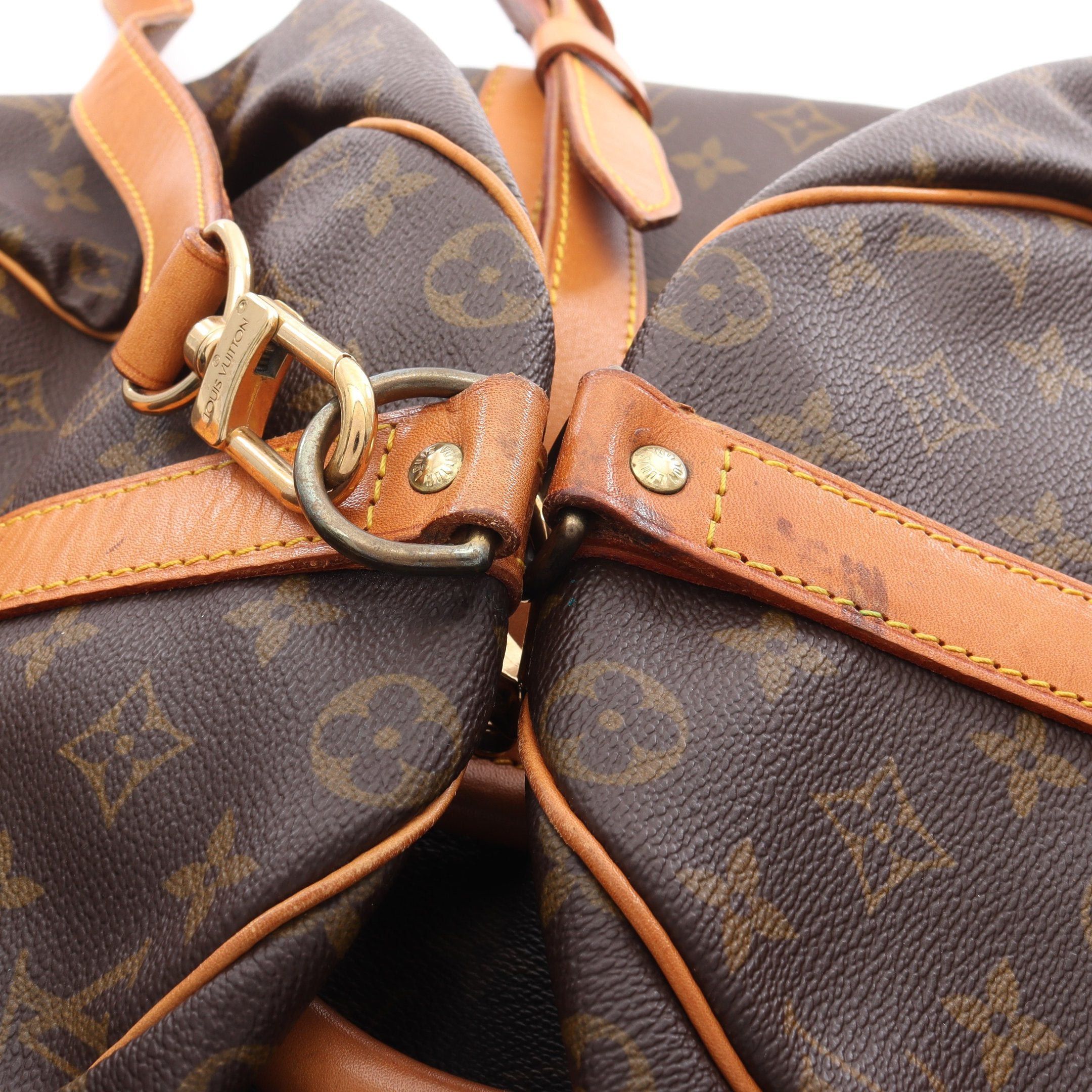 Louis Vuitton Louis Vuitton Keepall 50 Monogram Boston Bag Leather Brown Size ONE SIZE - 11 Thumbnail