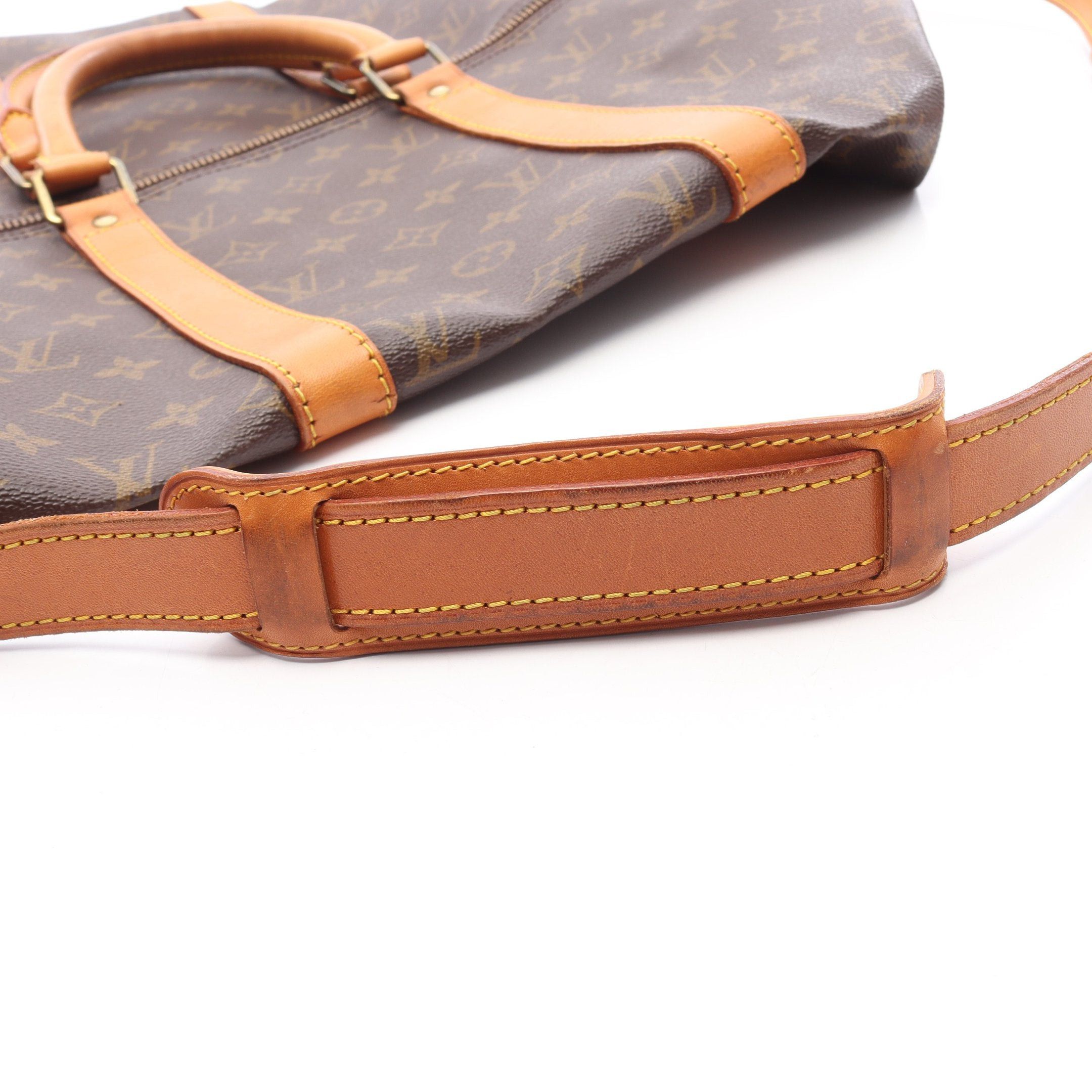 Louis Vuitton Louis Vuitton Keepall 50 Monogram Boston Bag Leather Brown Size ONE SIZE - 13 Thumbnail