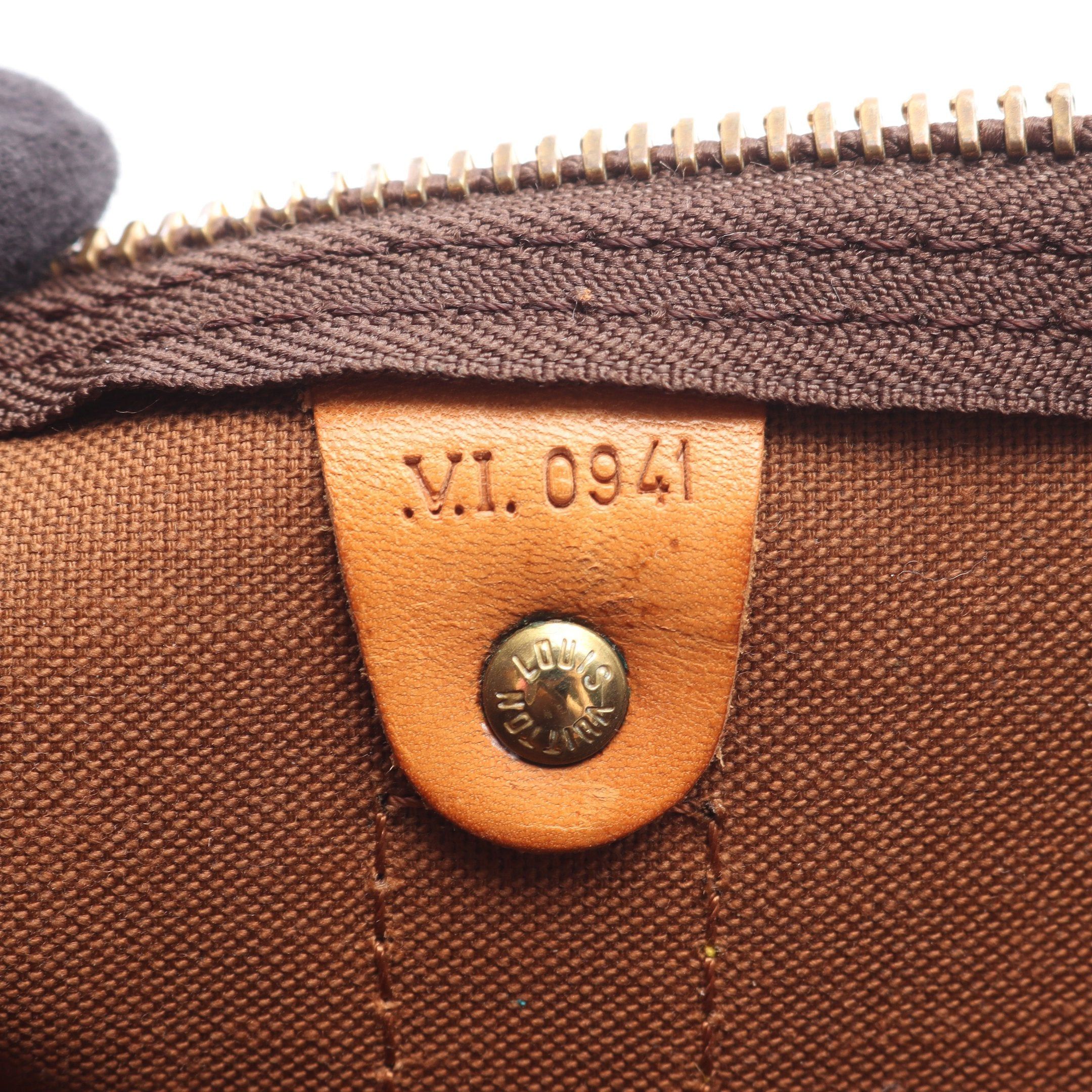 Louis Vuitton Louis Vuitton Keepall 50 Monogram Boston Bag Leather Brown Size ONE SIZE - 5 Thumbnail