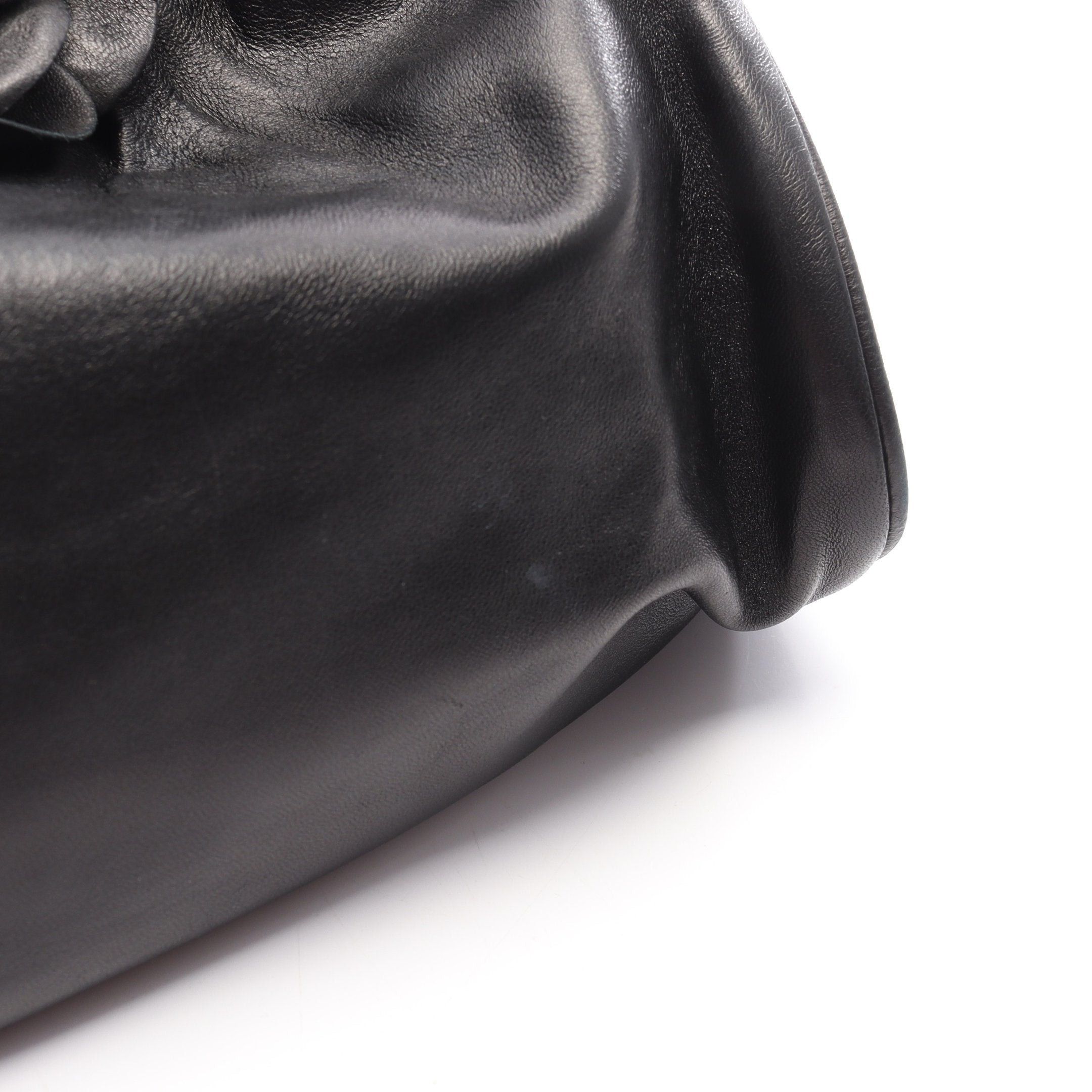 Chanel Chanel Camellia Handbag Lambskin Black Silver Hardware Size ONE SIZE - 10 Thumbnail