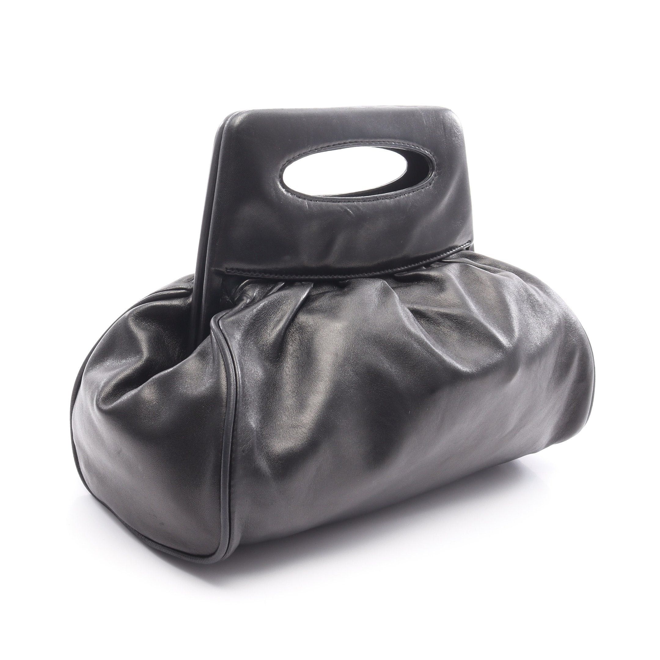 Chanel Chanel Camellia Handbag Lambskin Black Silver Hardware Size ONE SIZE - 2 Thumbnail