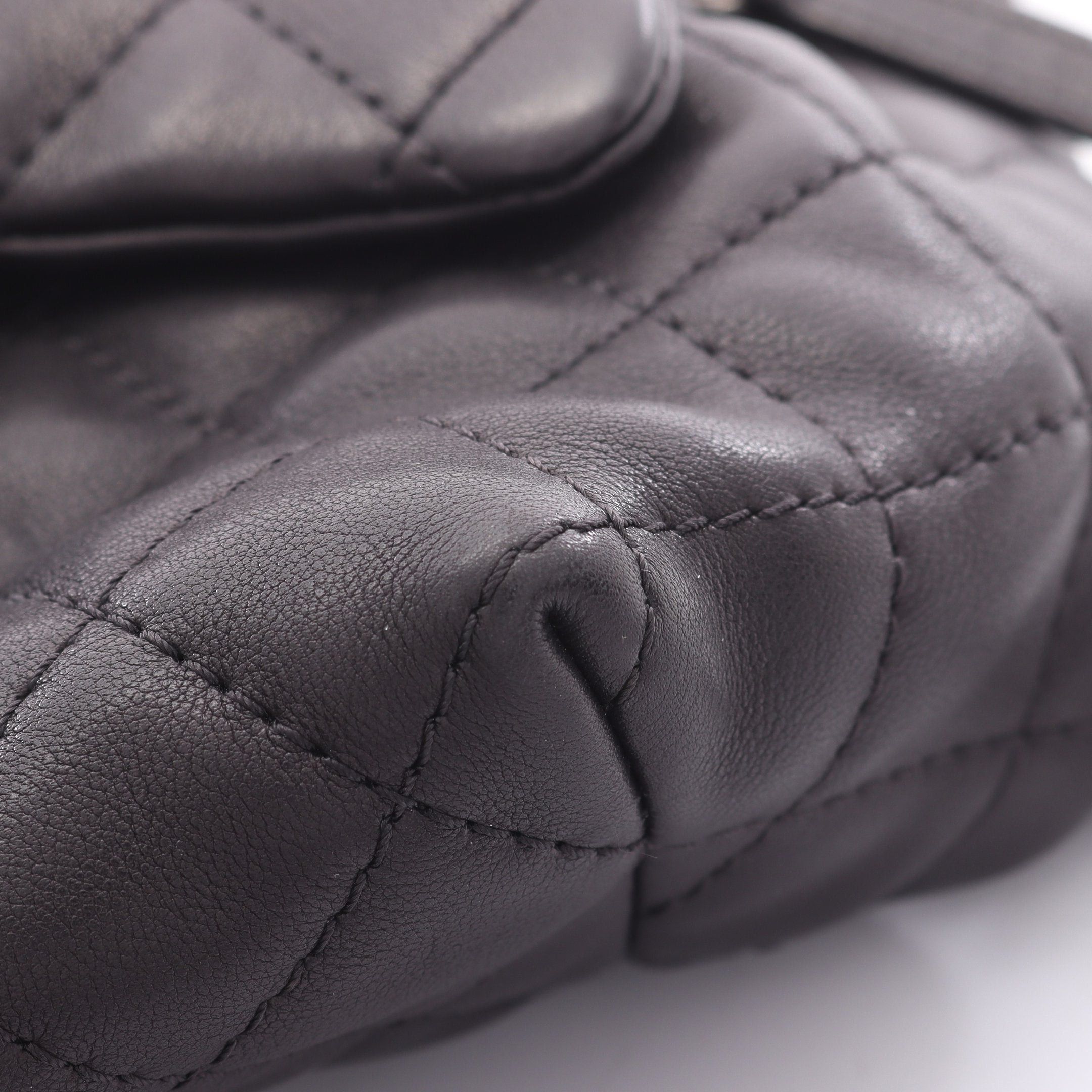 Chanel Chanel Matelasse Rucksack Lambskin Black Silver Hardware Size ONE SIZE - 10 Thumbnail