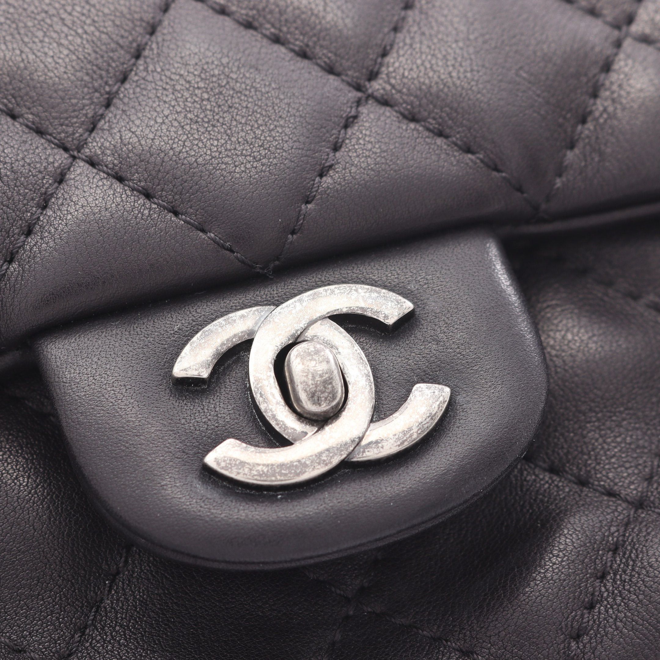 Chanel Chanel Matelasse Rucksack Lambskin Black Silver Hardware Size ONE SIZE - 9 Thumbnail